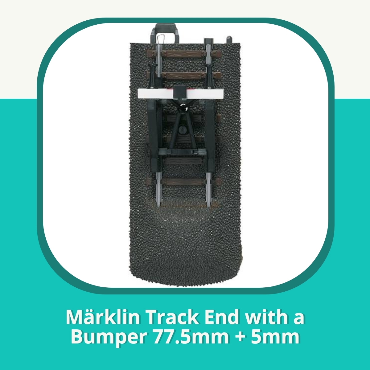 Anmeldelse af Märklin Track End with a Bumper 77.5mm + 5mm