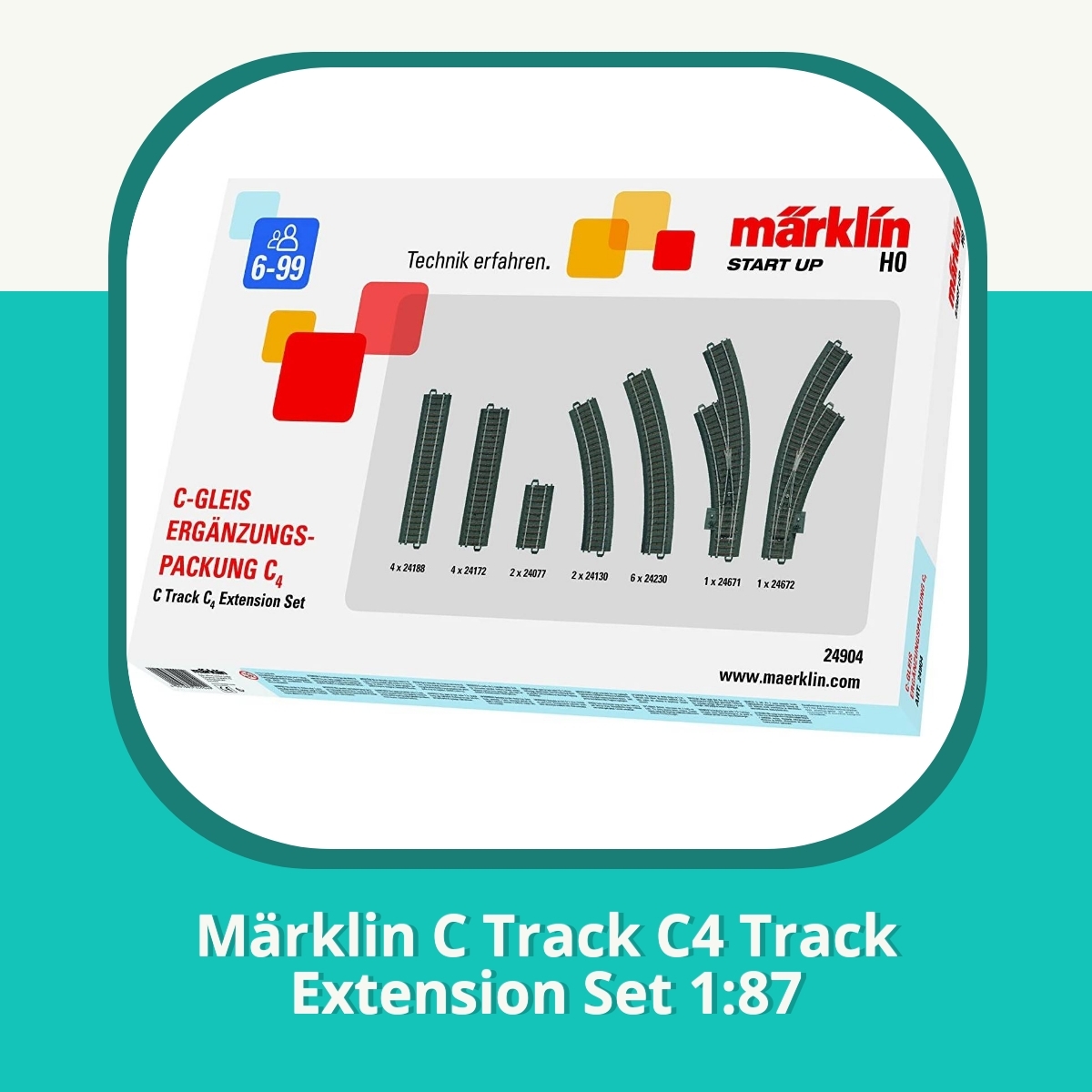 Anmeldelse af Märklin C Track C4 Track Extension Set 1:87