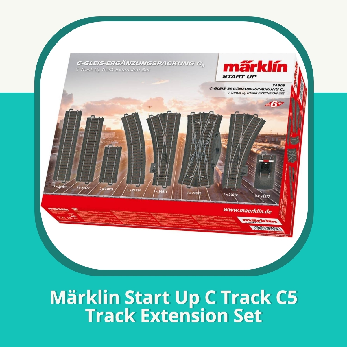 Anmeldelse af Märklin Start Up C Track C5 Track Extension Set