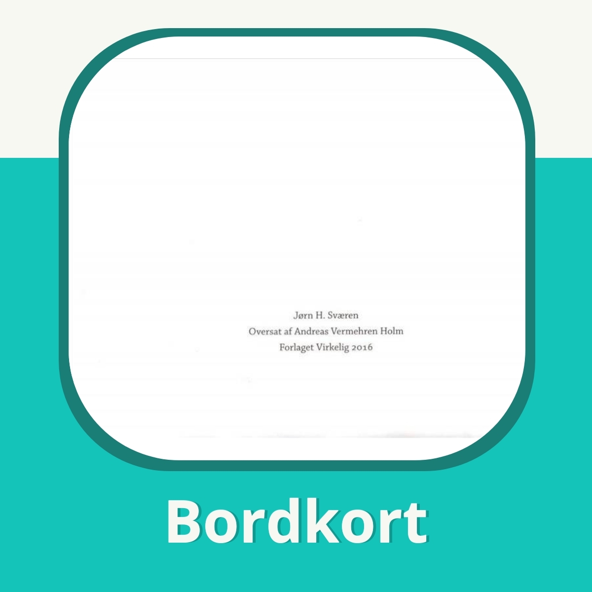 Anmeldelse af Bordkort