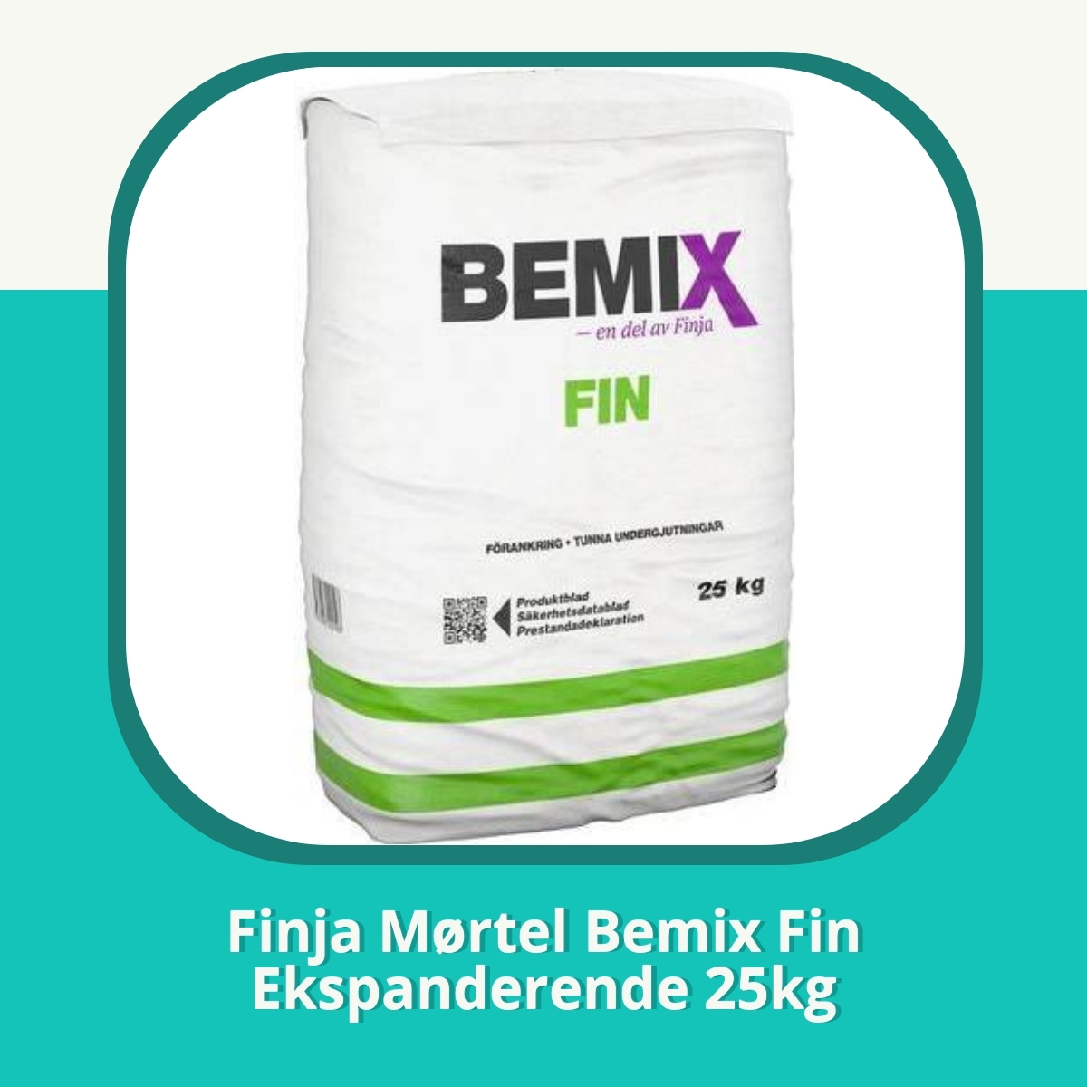 Anmeldelse af Finja Mørtel Bemix Fin Ekspanderende 25kg
