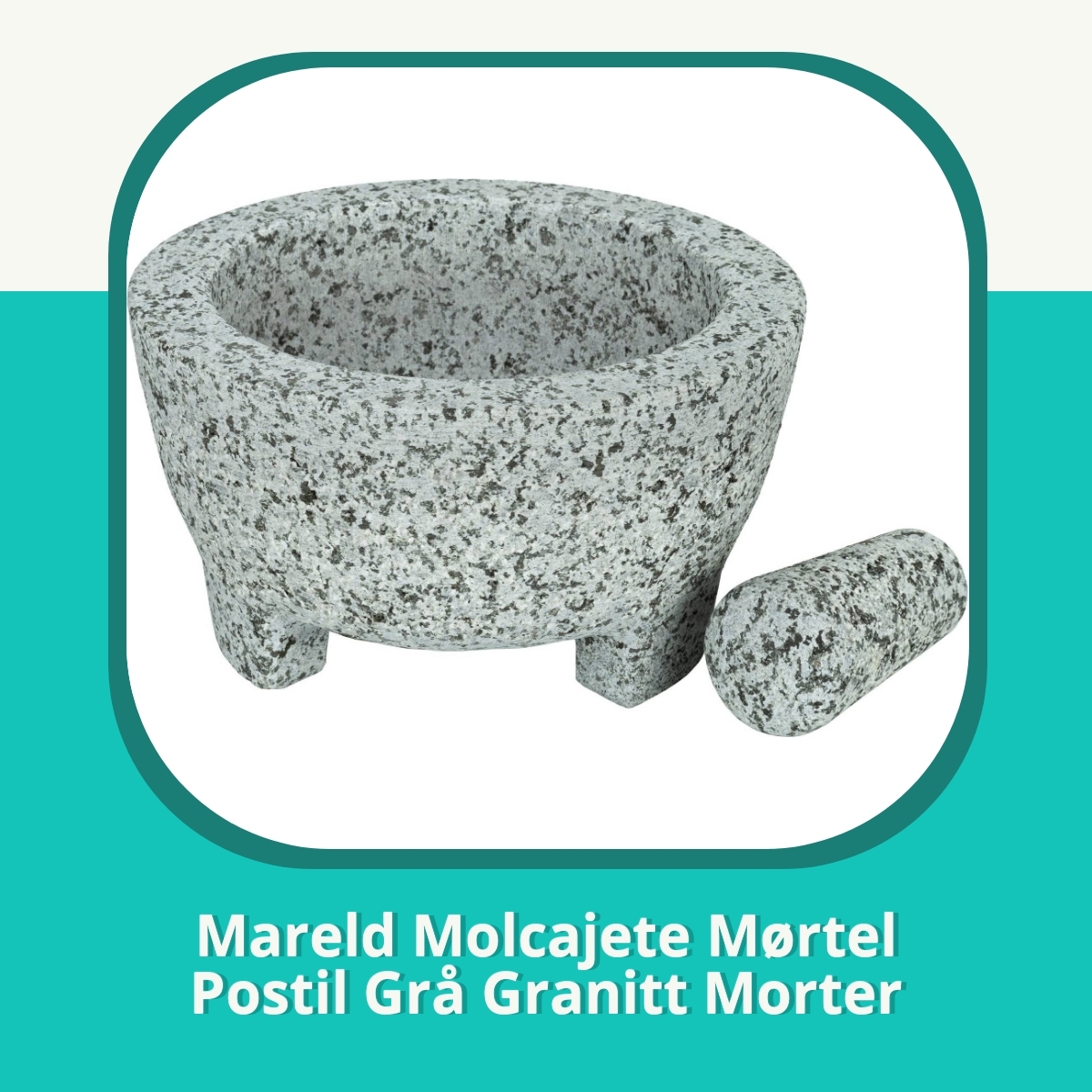 Anmeldelse af Mareld Molcajete Mørtel Postil Grå Granitt Morter