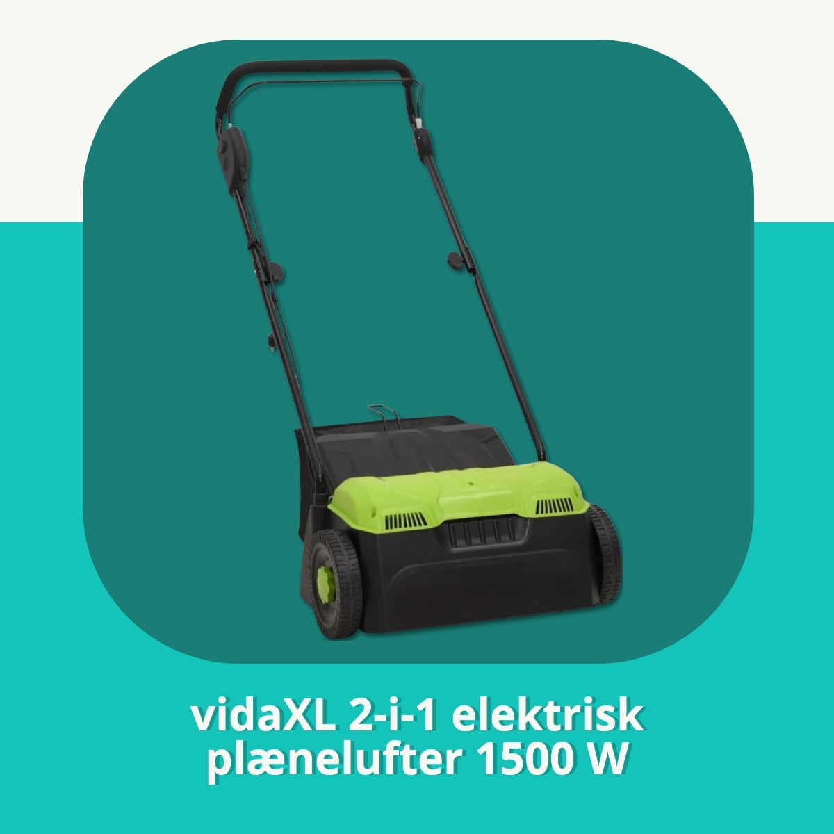 Anmeldelse af vidaXL 2-i-1 elektrisk plænelufter 1500 W
