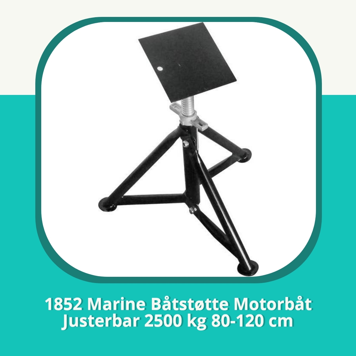 Anmeldelse af 1852 Marine Båtstøtte Motorbåt Justerbar 2500 kg 80-120 cm