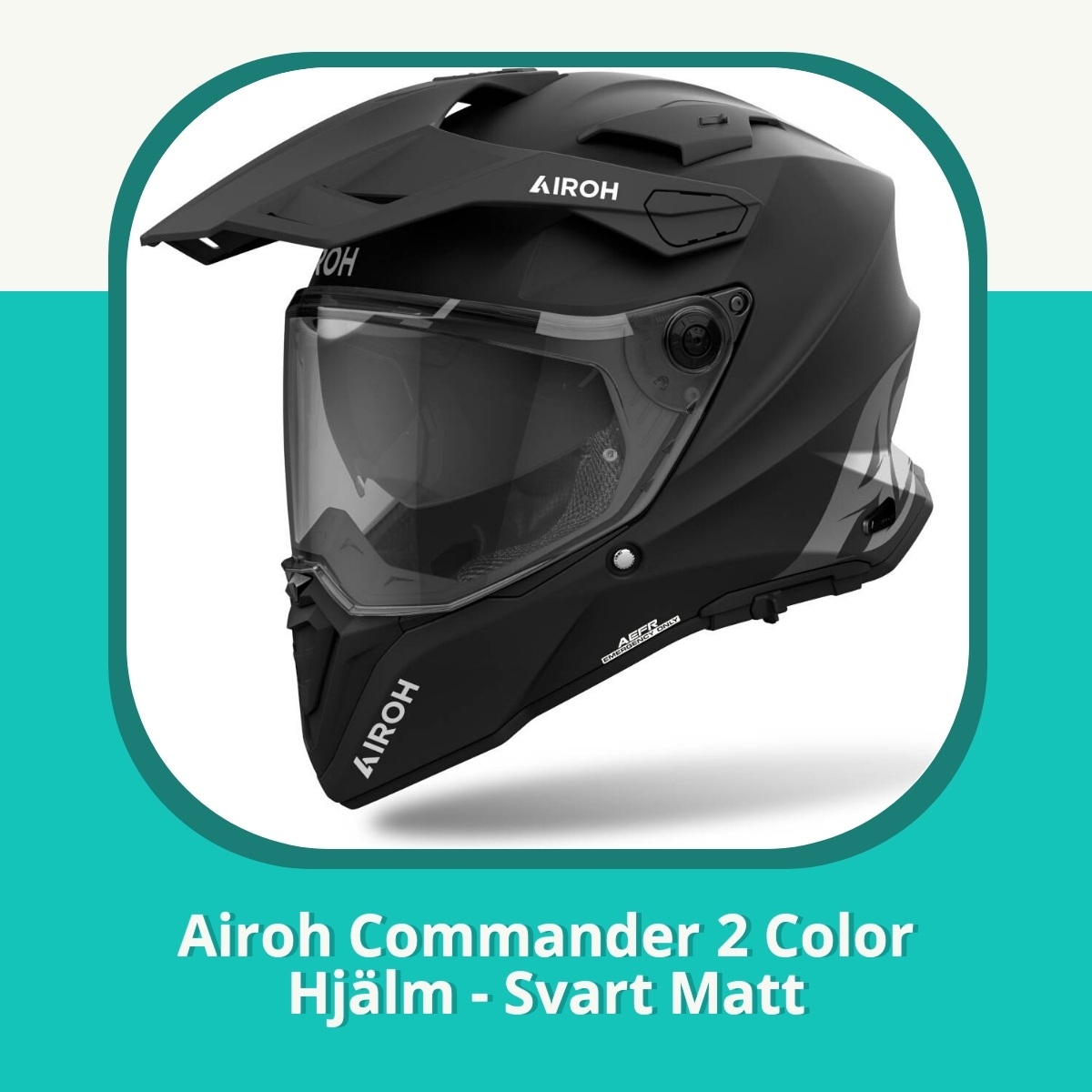 Recension Airoh Commander 2 Color Hjälm - Svart Matt