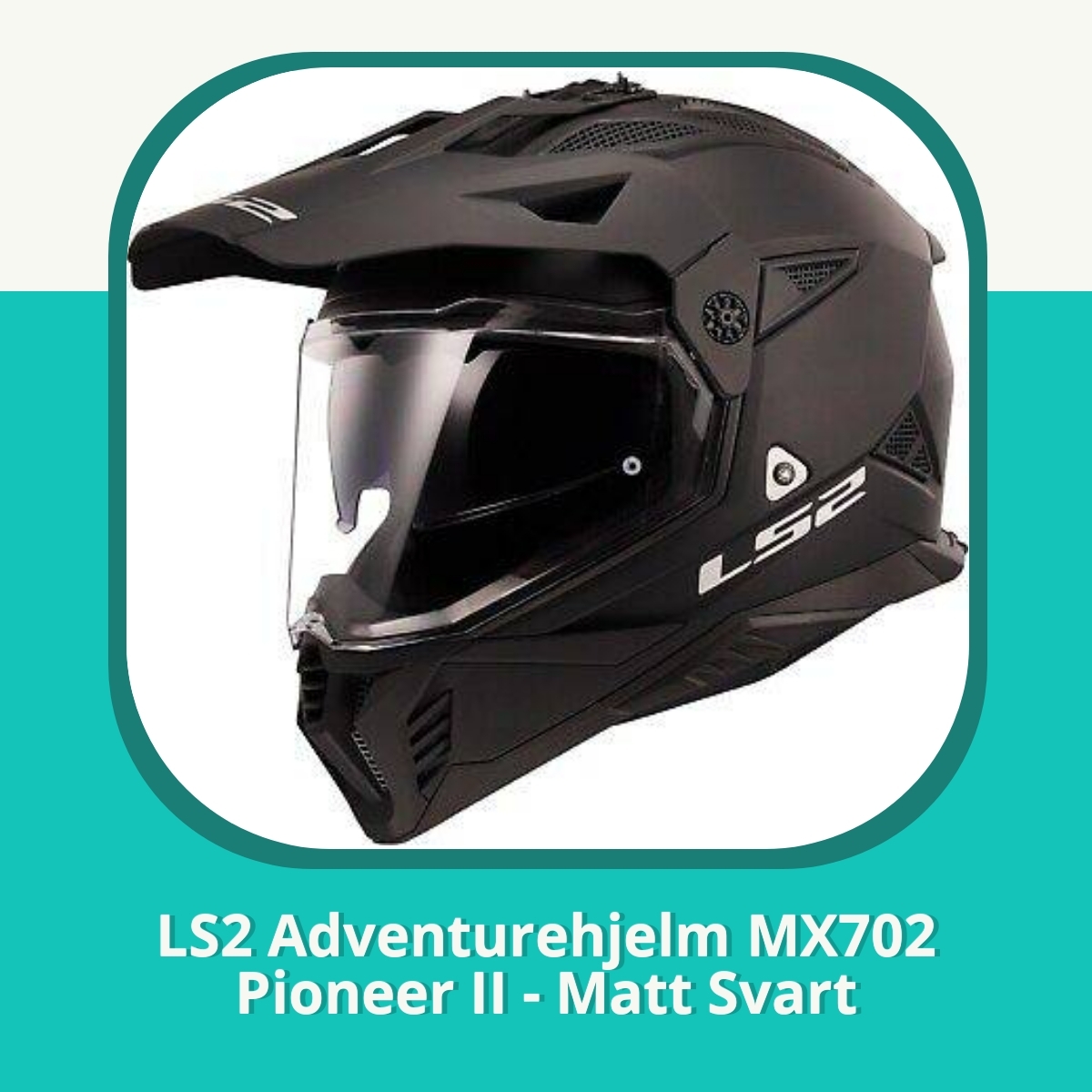 Anmeldelse af LS2 Adventurehjelm MX702 Pioneer II - Matt Svart