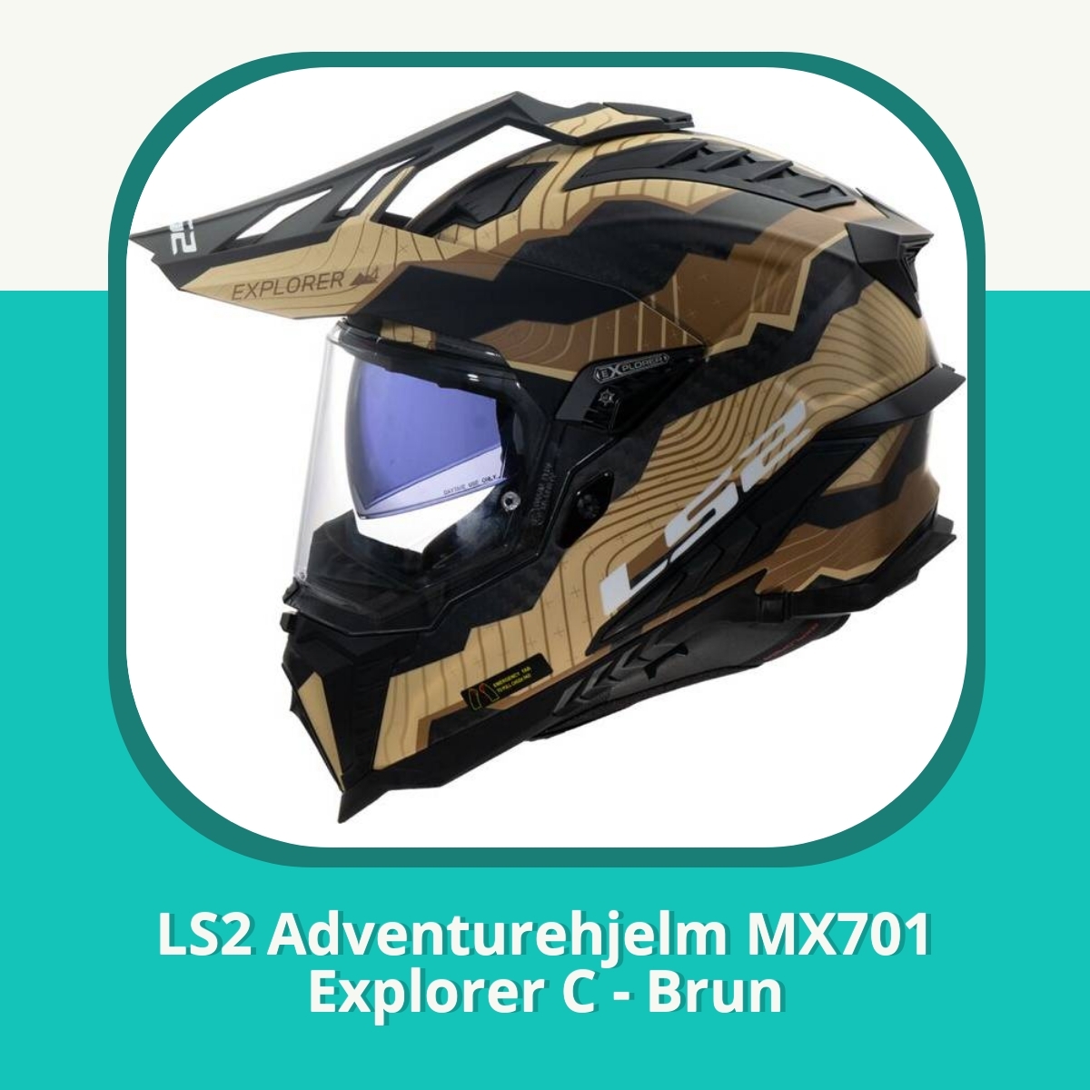 Anmeldelse af LS2 Adventurehjelm MX701 Explorer C - Brun