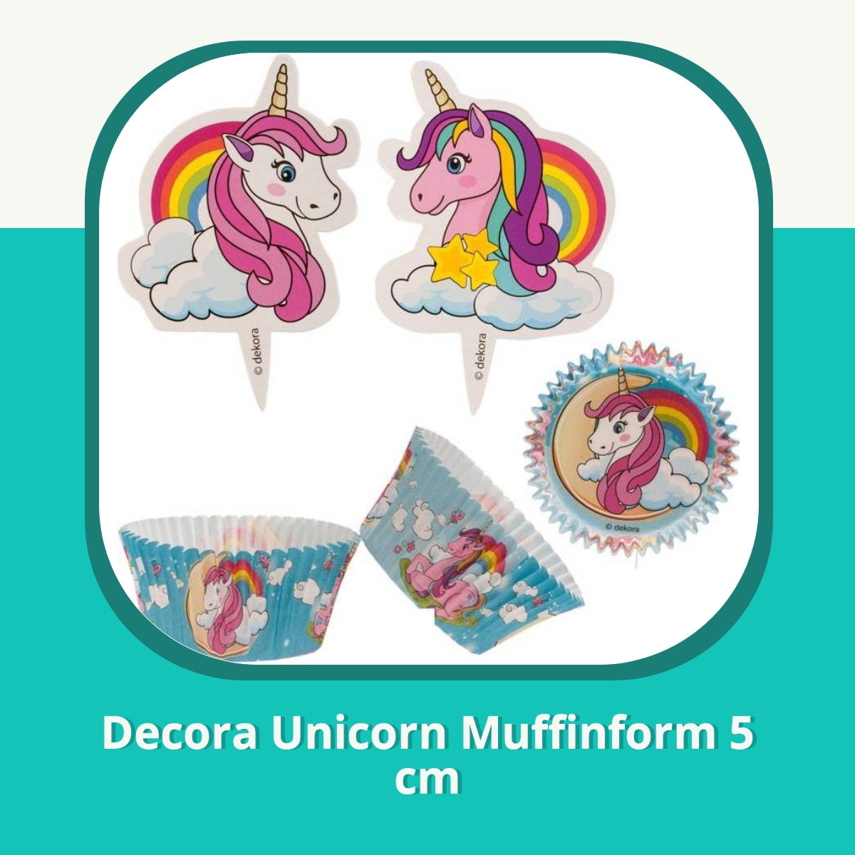 Anmeldelse af Decora Unicorn Muffinform 5 cm