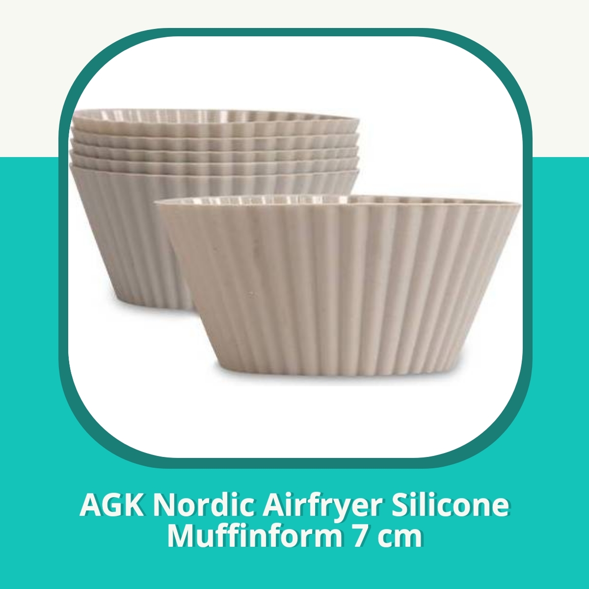 Anmeldelse af AGK Nordic Airfryer Silicone Muffinform 7 cm