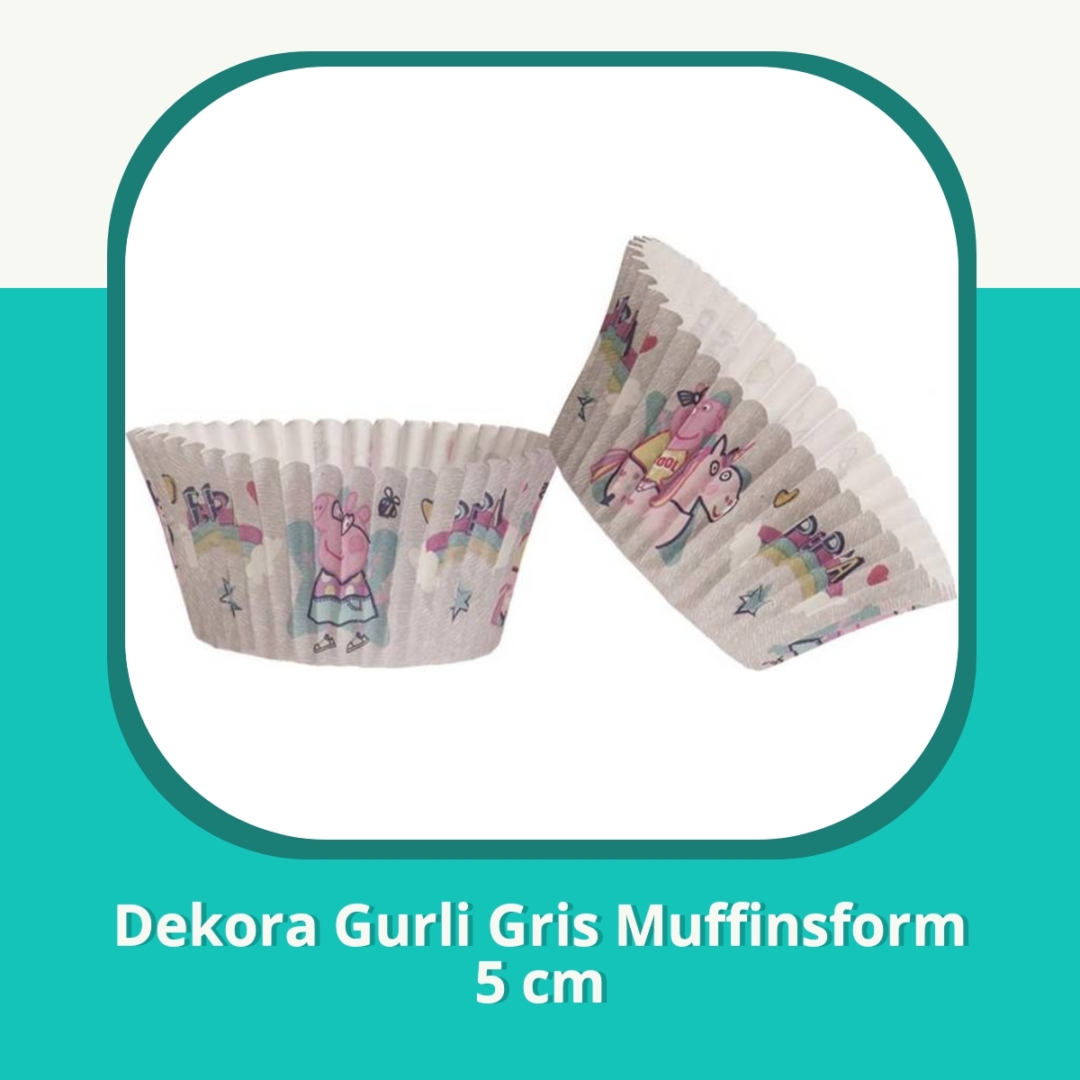 Recension Dekora Gurli Gris Muffinsform 5 cm