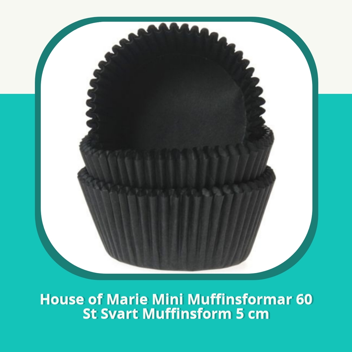 Recension af House of Marie Mini Muffinsformar 60 St Svart Muffinsform 5 cm