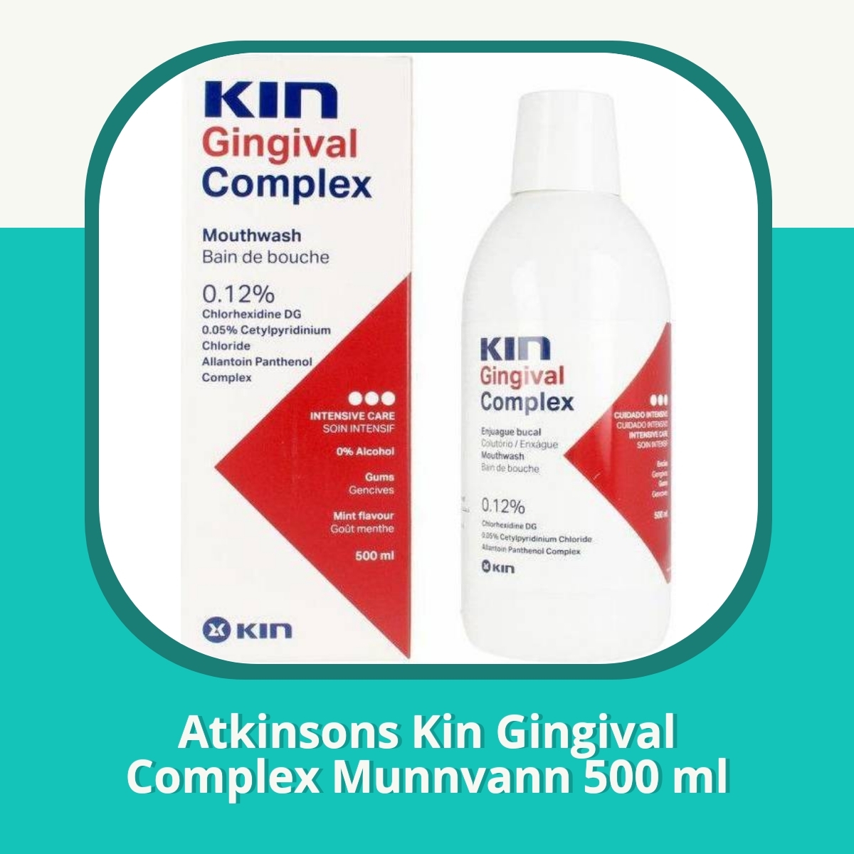 Anmeldelse af Atkinsons Kin Gingival Complex Munnvann 500 ml