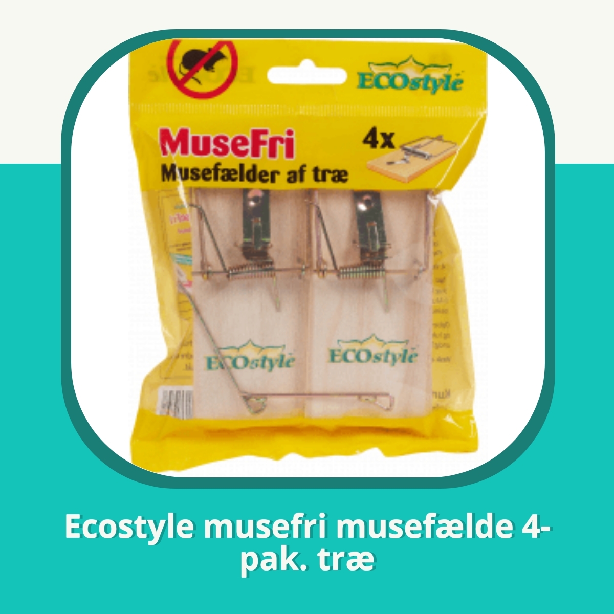 Anmeldelse af Ecostyle musefri musefælde 4-pak. træ