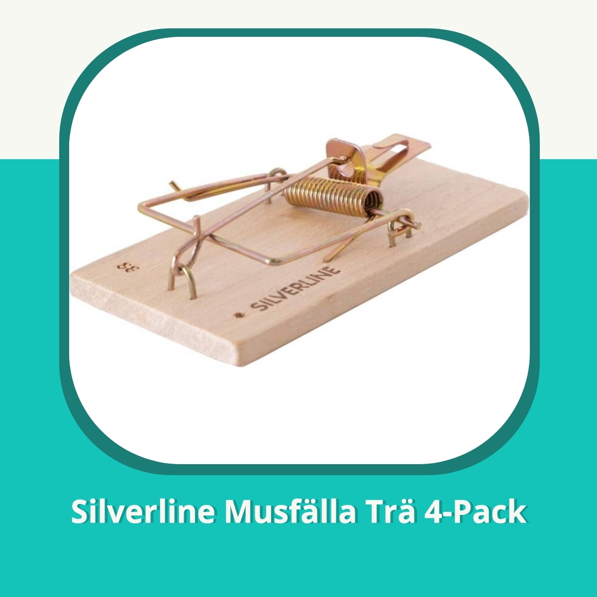 Recension af Silverline Musfälla Trä 4-Pack