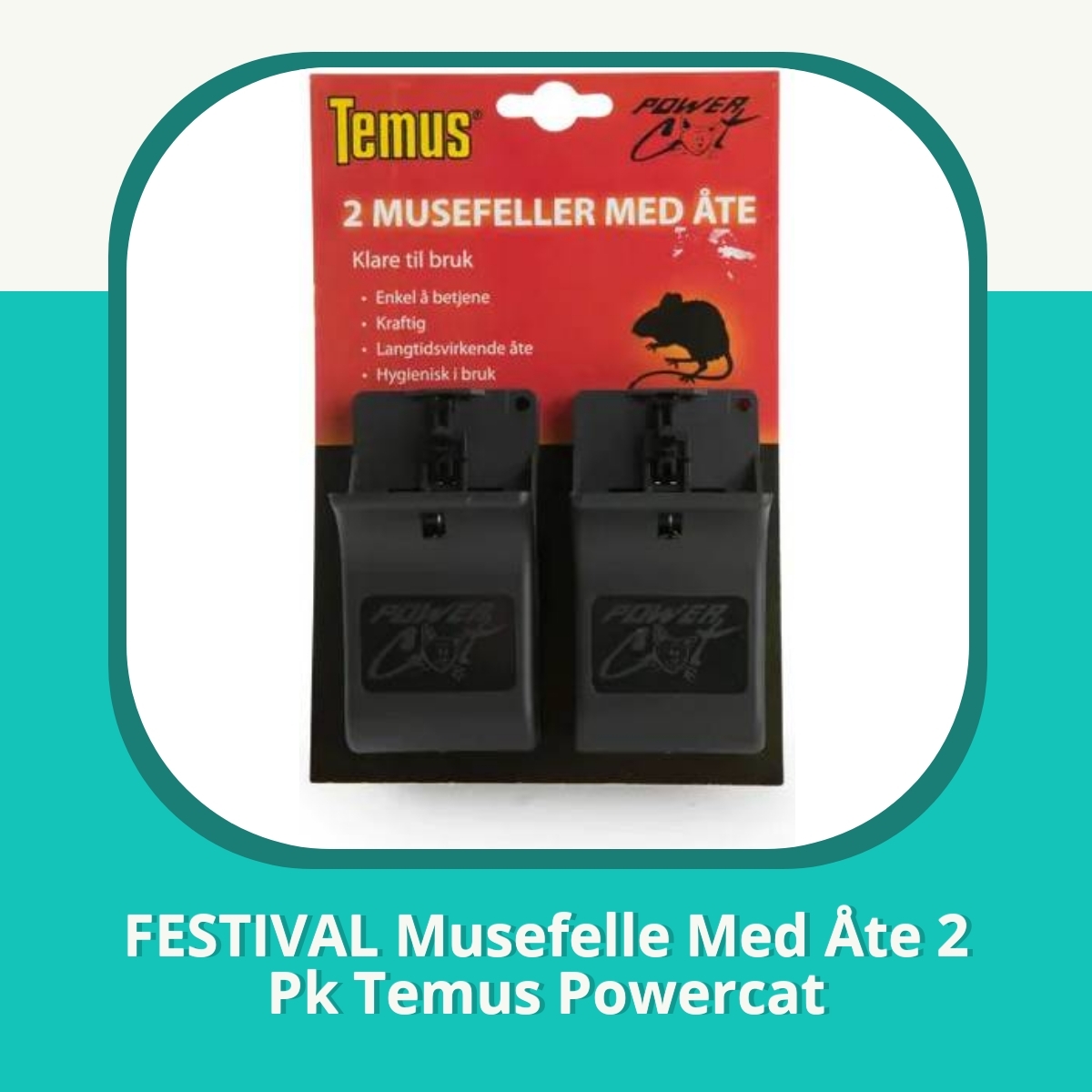 Anmeldelse af FESTIVAL Musefelle Med Åte 2 Pk Temus Powercat