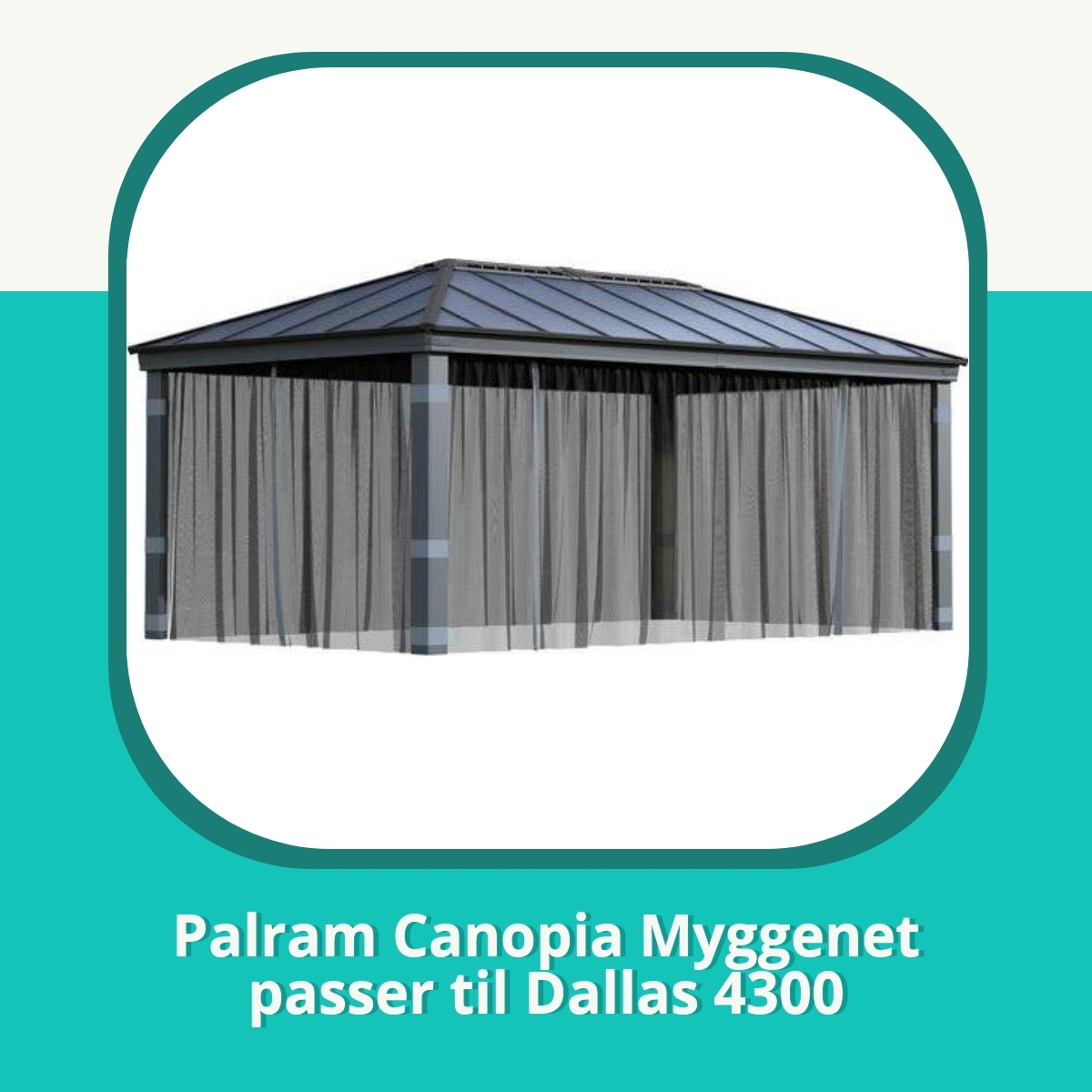 Anmeldelse af Palram Canopia Myggenet passer til Dallas 4300