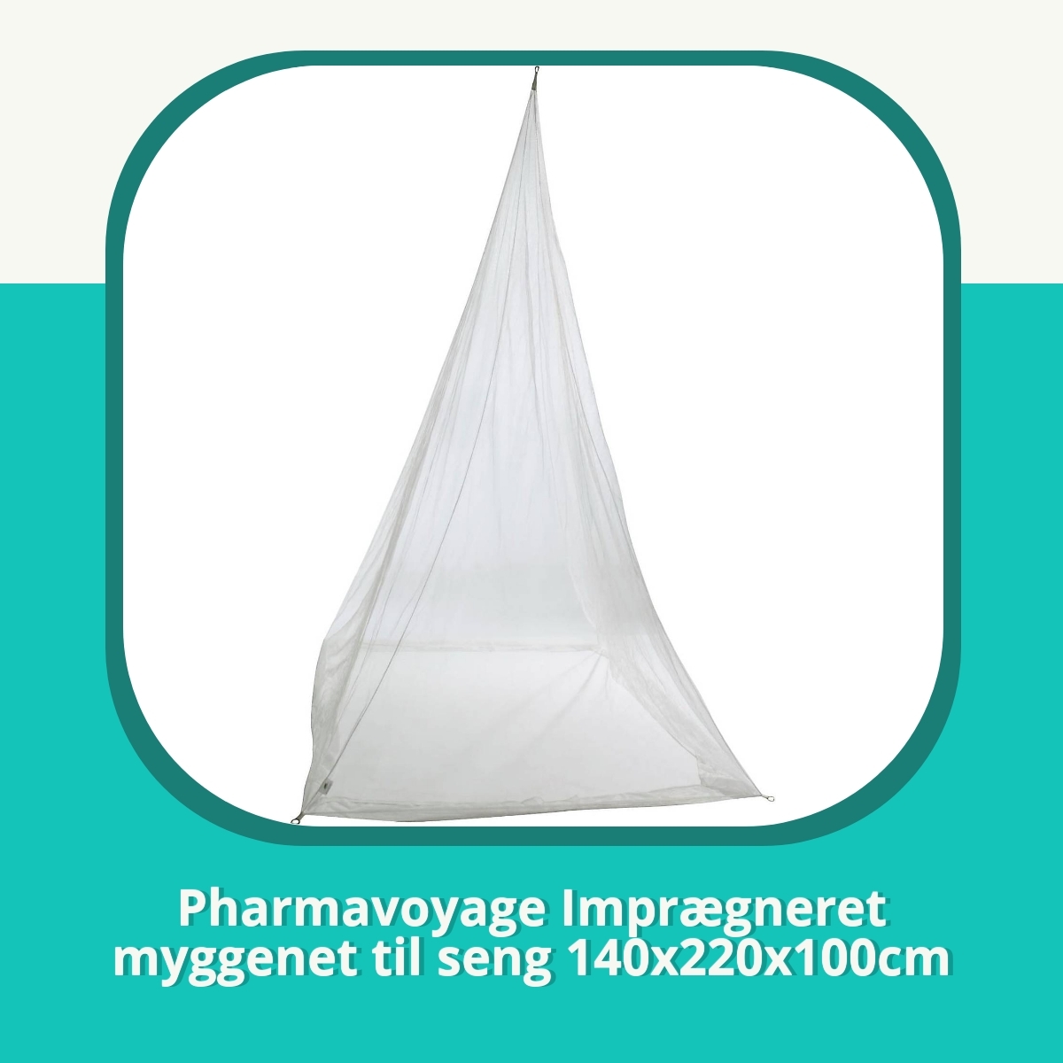 Anmeldelse af Pharmavoyage Imprægneret myggenet til seng 140x220x100cm