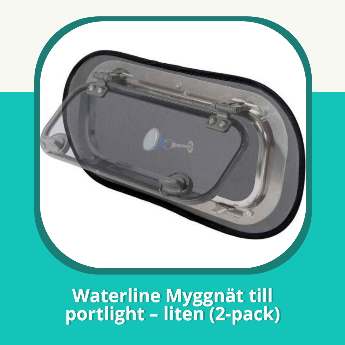 Recension af Waterline Myggnät till portlight – liten (2-pack)