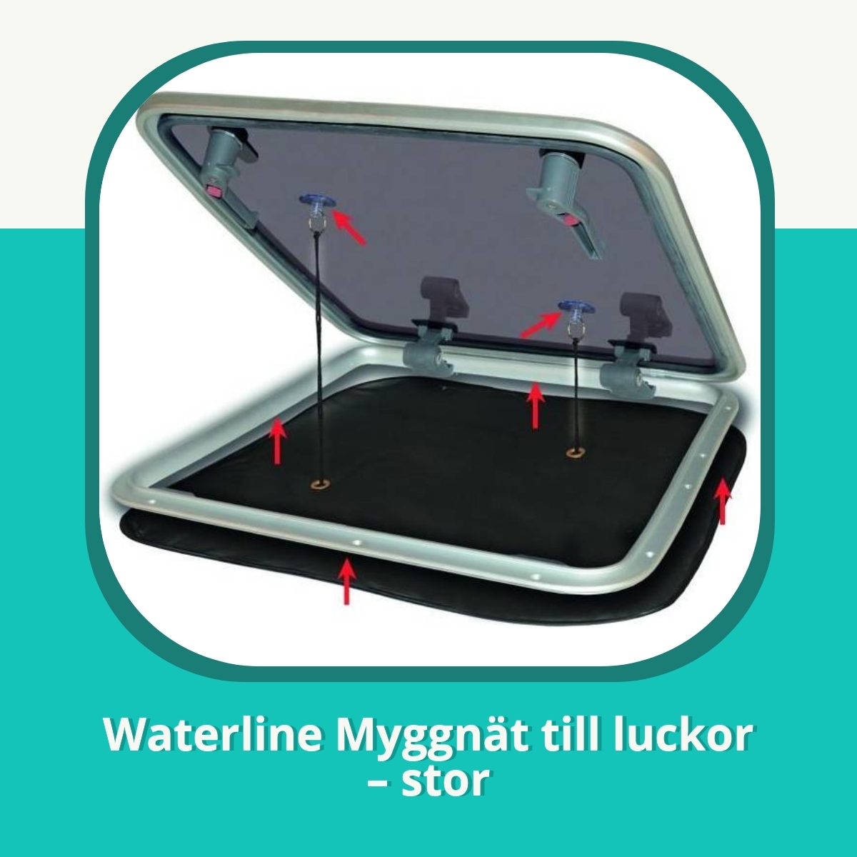 Recension af Waterline Myggnät till luckor – stor