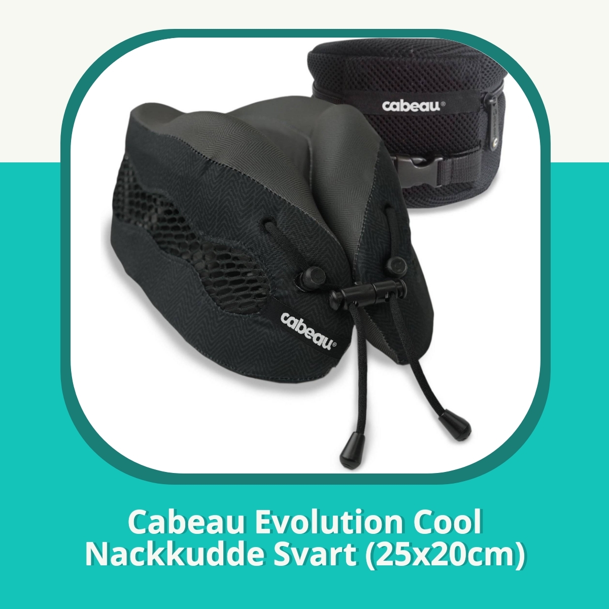Recension af Cabeau Evolution Cool Nackkudde Svart (25x20cm)