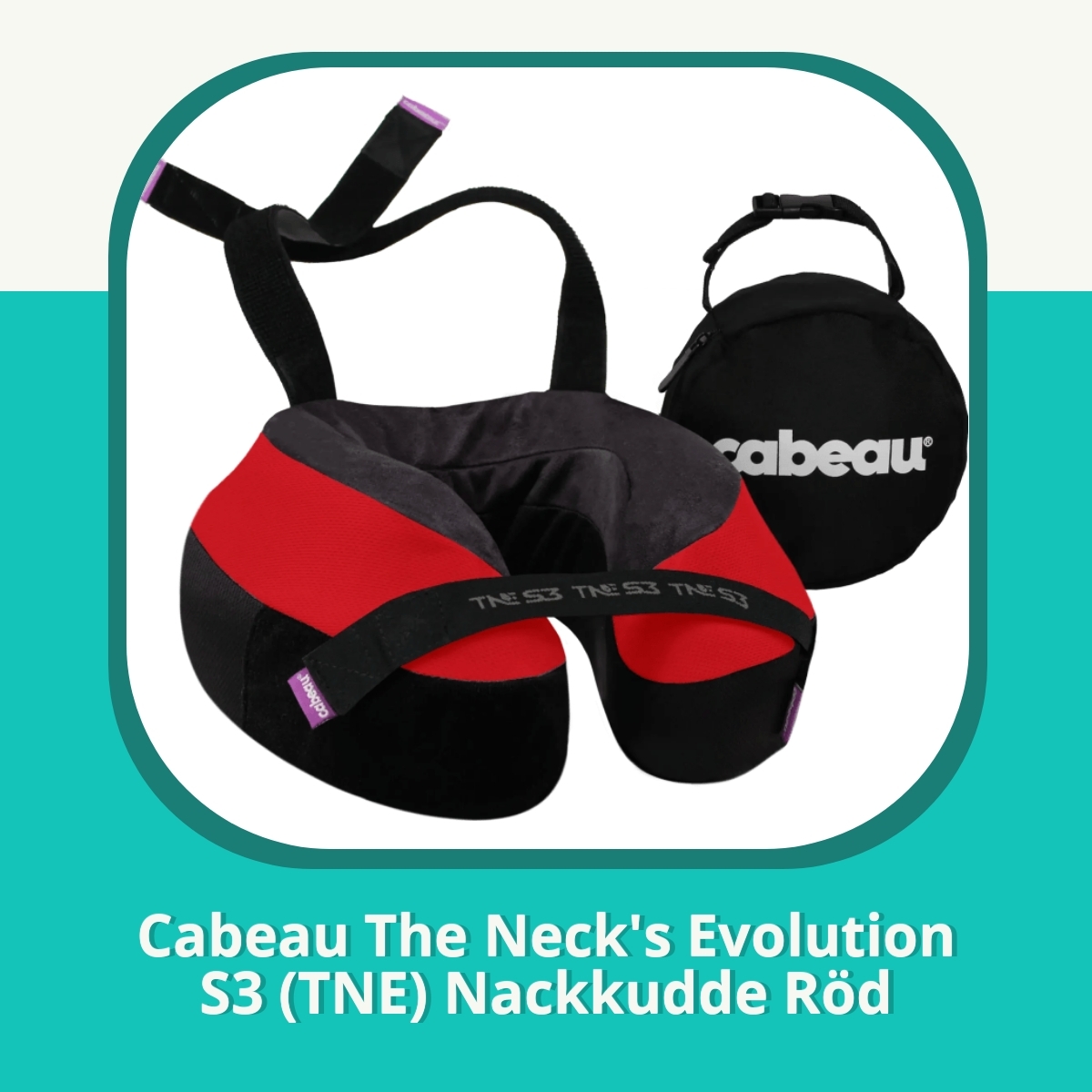 Recension af Cabeau The Neck's Evolution S3 (TNE) Nackkudde Röd