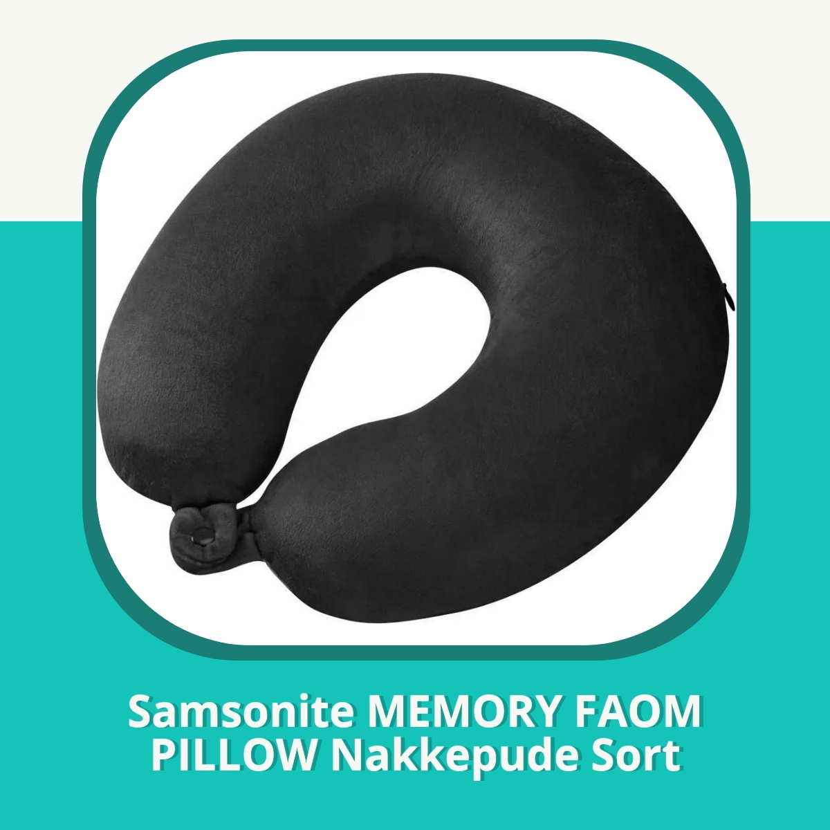 Anmeldelse af Samsonite MEMORY FAOM PILLOW Nakkepude Sort