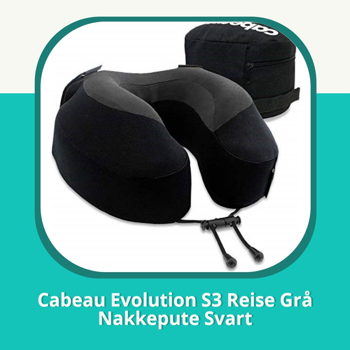 Anmeldelse af Cabeau Evolution S3 Reise Grå Nakkepute Svart
