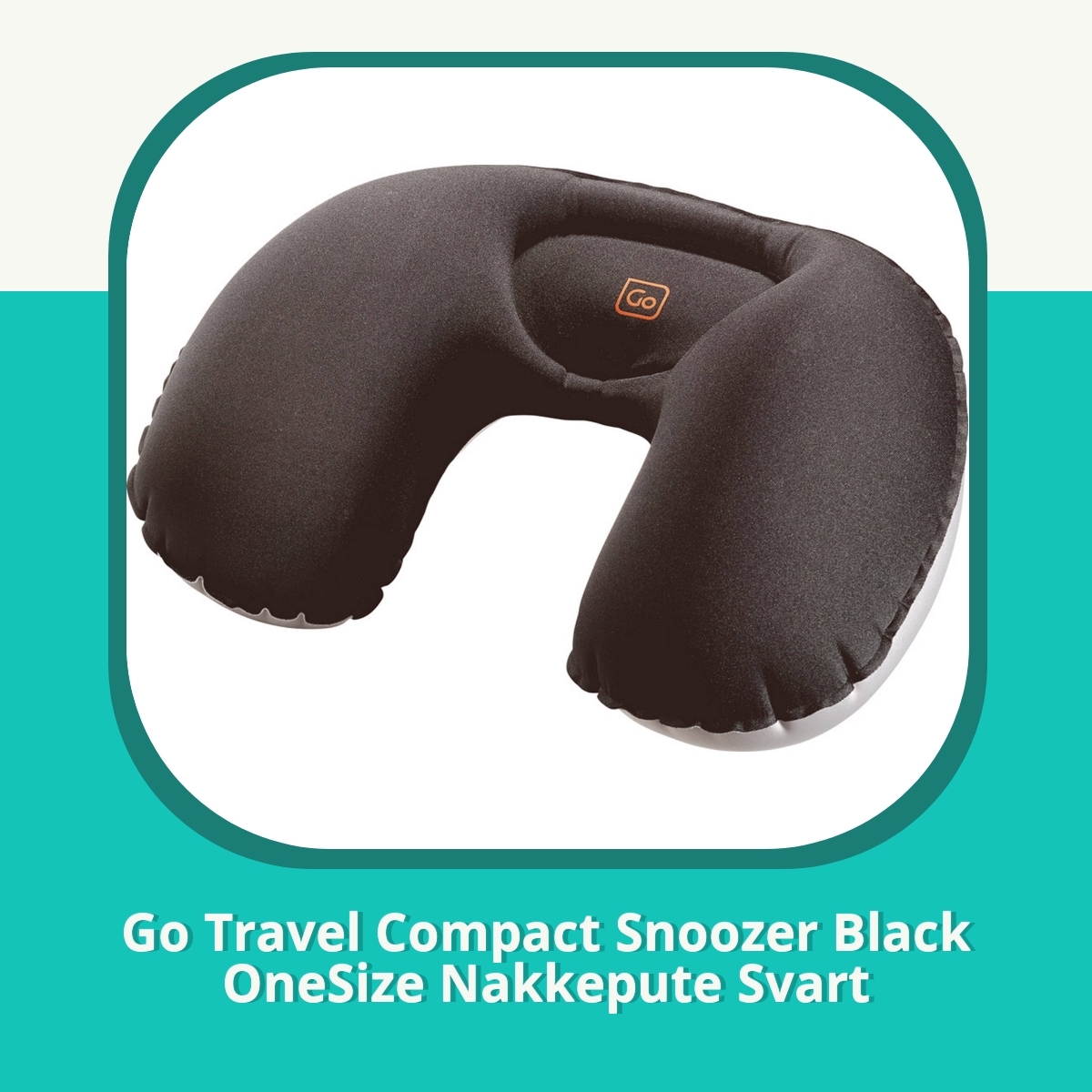 Anmeldelse af Go Travel Compact Snoozer Black OneSize Nakkepute Svart
