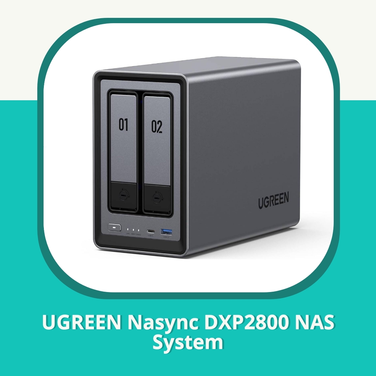 Anmeldelse af Ugreen Nasync DXP2800 NAS System