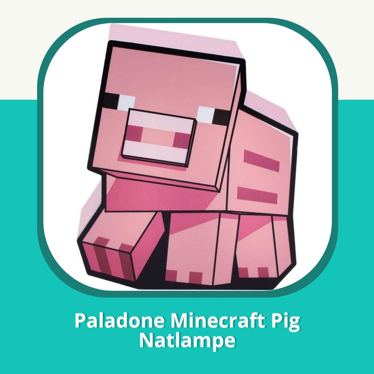 Anmeldelse af Paladone Minecraft Pig Natlampe