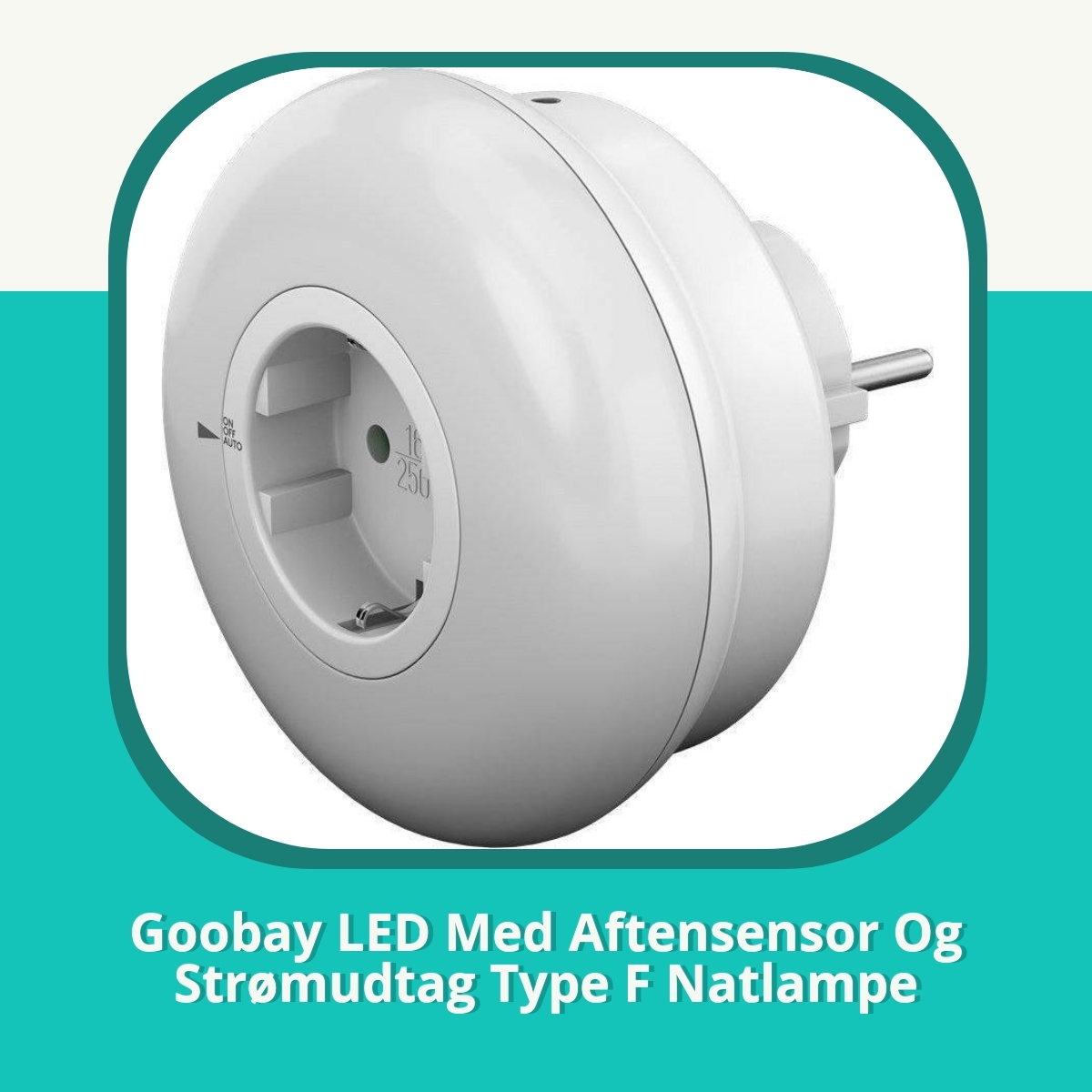 Anmeldelse af Goobay LED Med Aftensensor Og Strømudtag Type F Natlampe