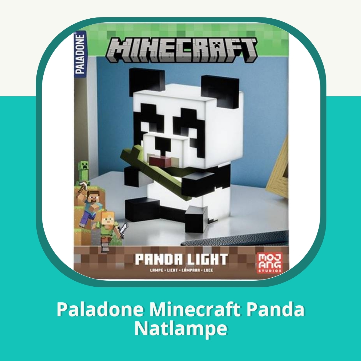 Anmeldelse af Paladone Minecraft Panda Natlampe