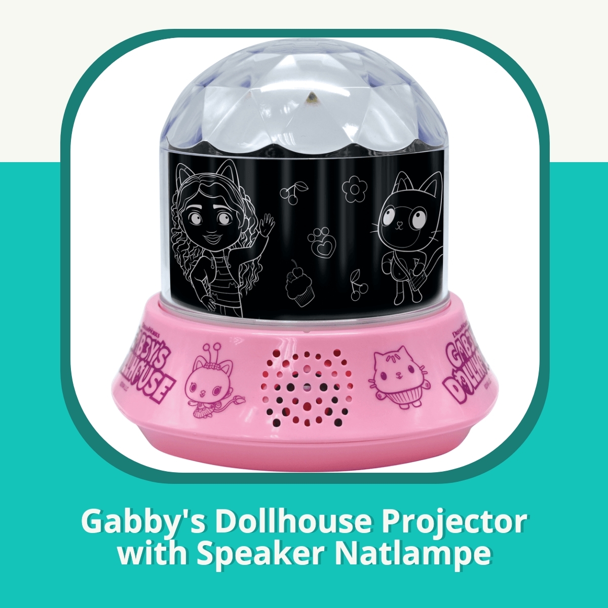 Anmeldelse af Gabby's Dollhouse Projector with Speaker Natlampe