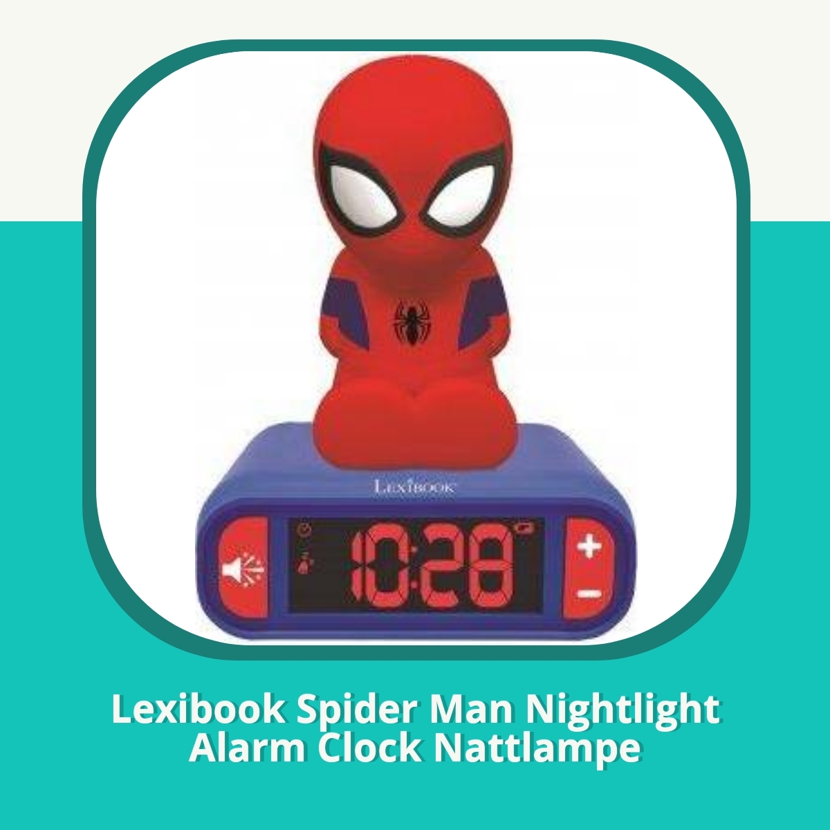 Anmeldelse af Lexibook Spider Man Nightlight Alarm Clock Nattlampe