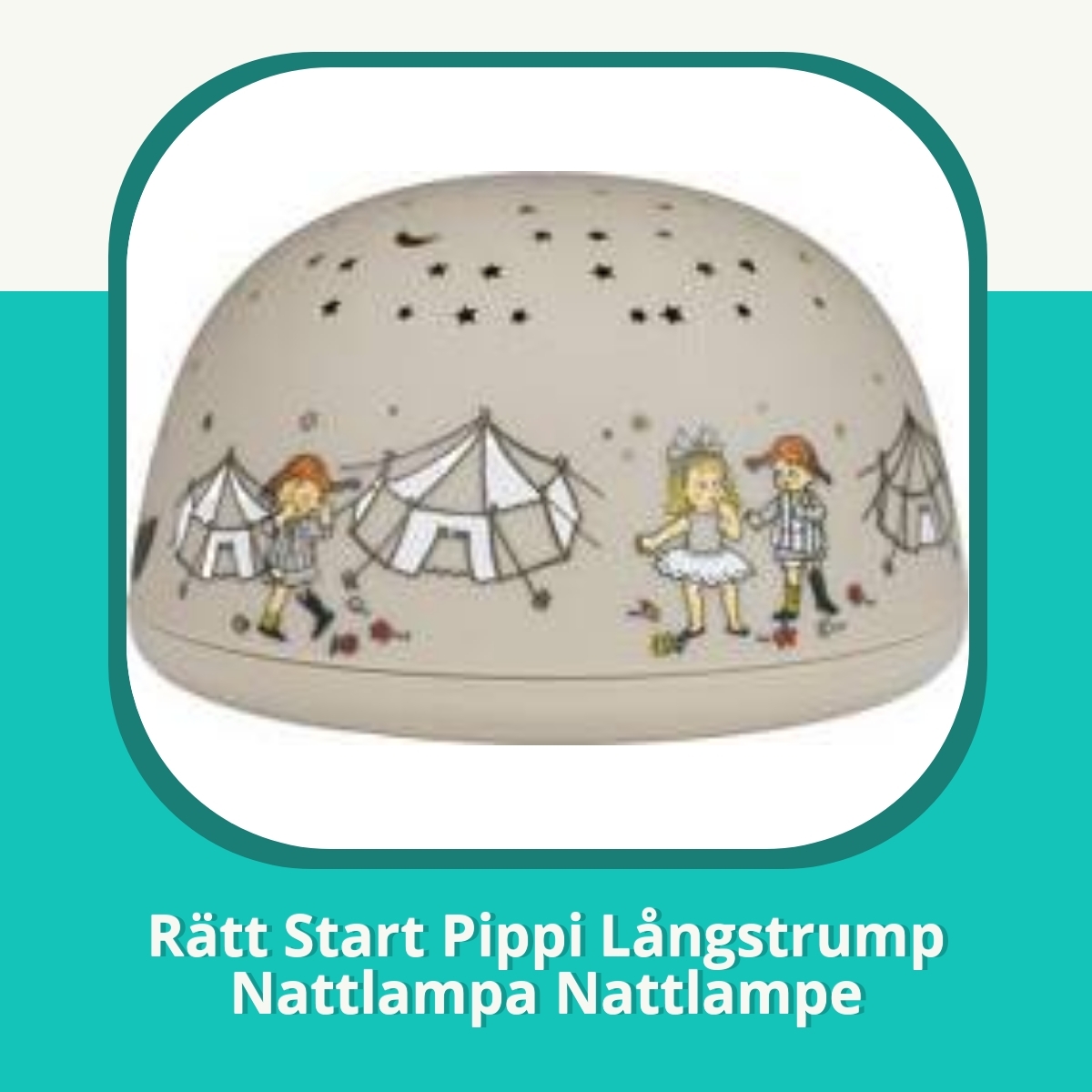 Anmeldelse af Rätt Start Pippi Långstrump Nattlampa Nattlampe