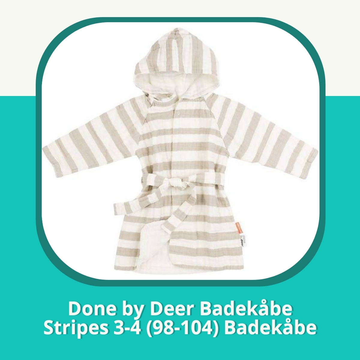Anmeldelse af Done by Deer Badekåbe Stripes 3-4 (98-104) Badekåbe