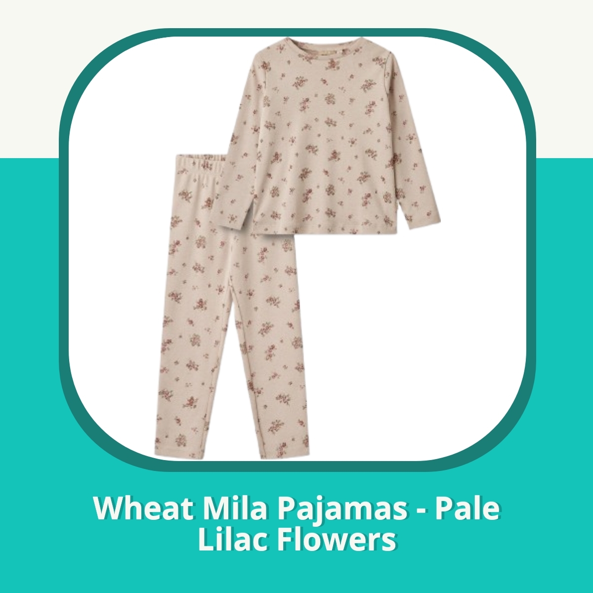 Anmeldelse af Wheat Mila Pajamas - Pale Lilac Flowers