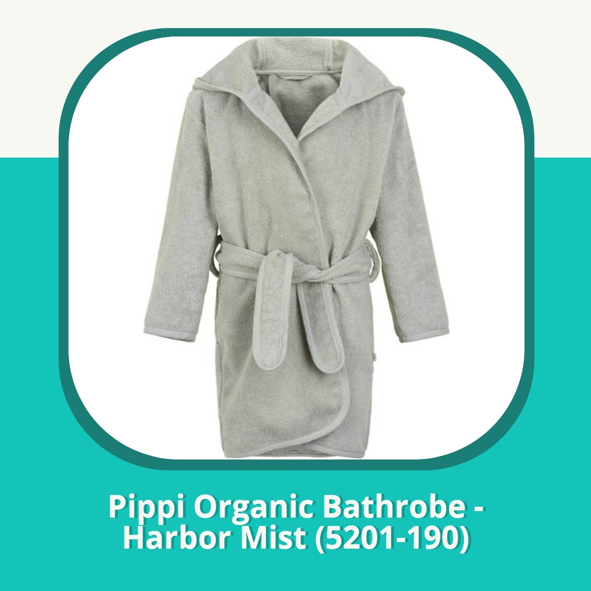 Anmeldelse af Pippi Organic Bathrobe - Harbor Mist (5201-190)