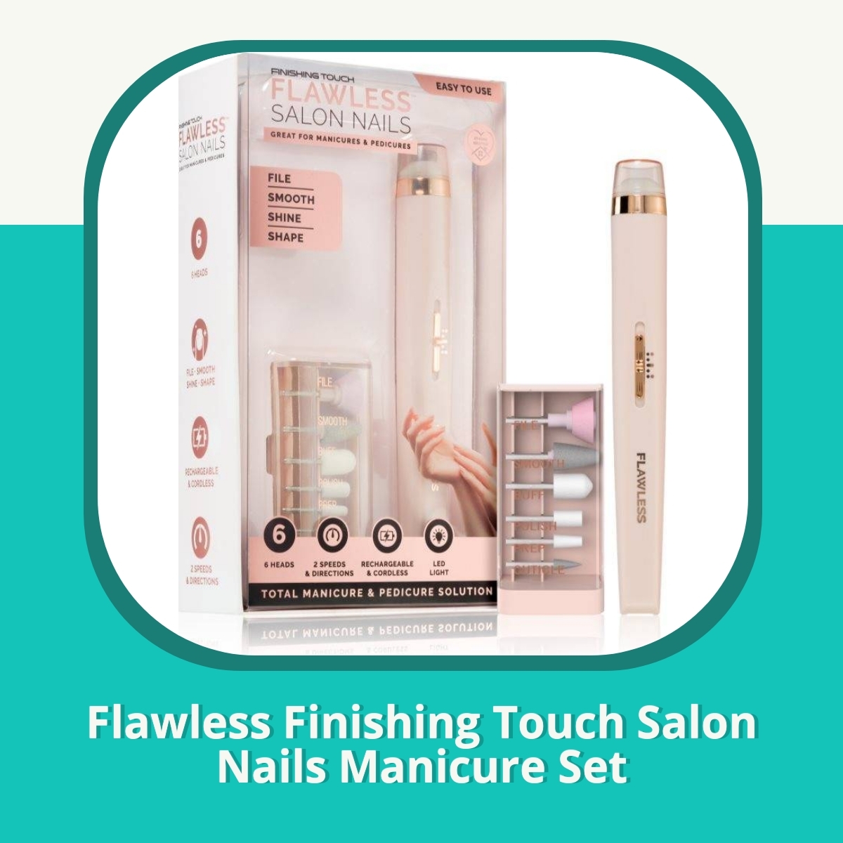 Anmeldelse af Flawless Finishing Touch Salon Nails Manicure Set