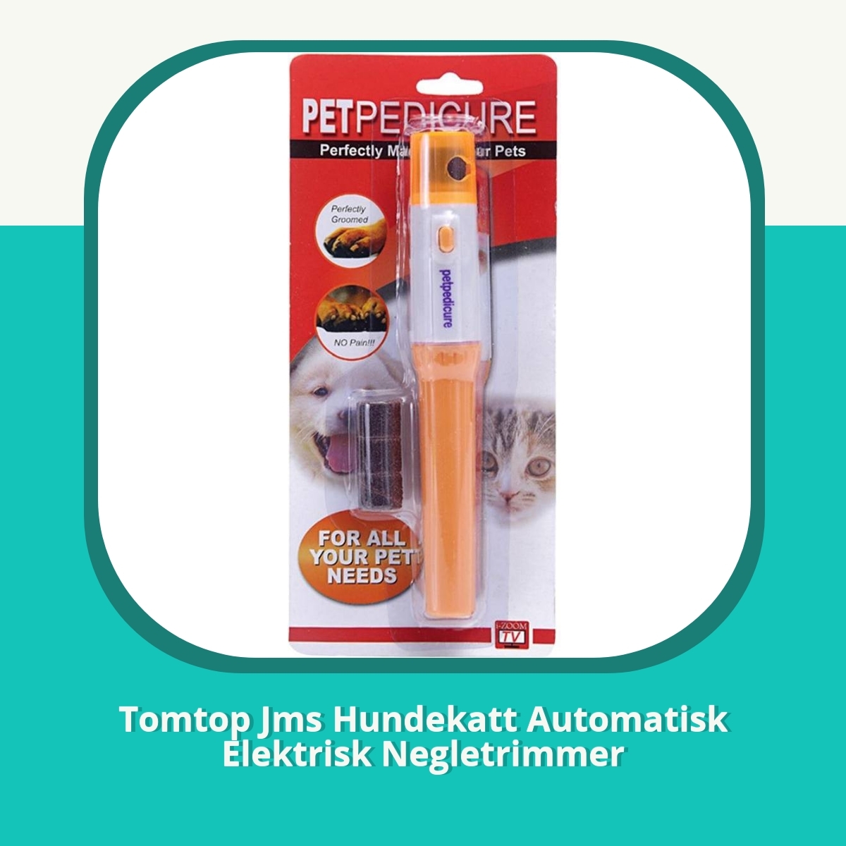 Anmeldelse af Tomtop Jms Hundekatt Automatisk Elektrisk Negletrimmer