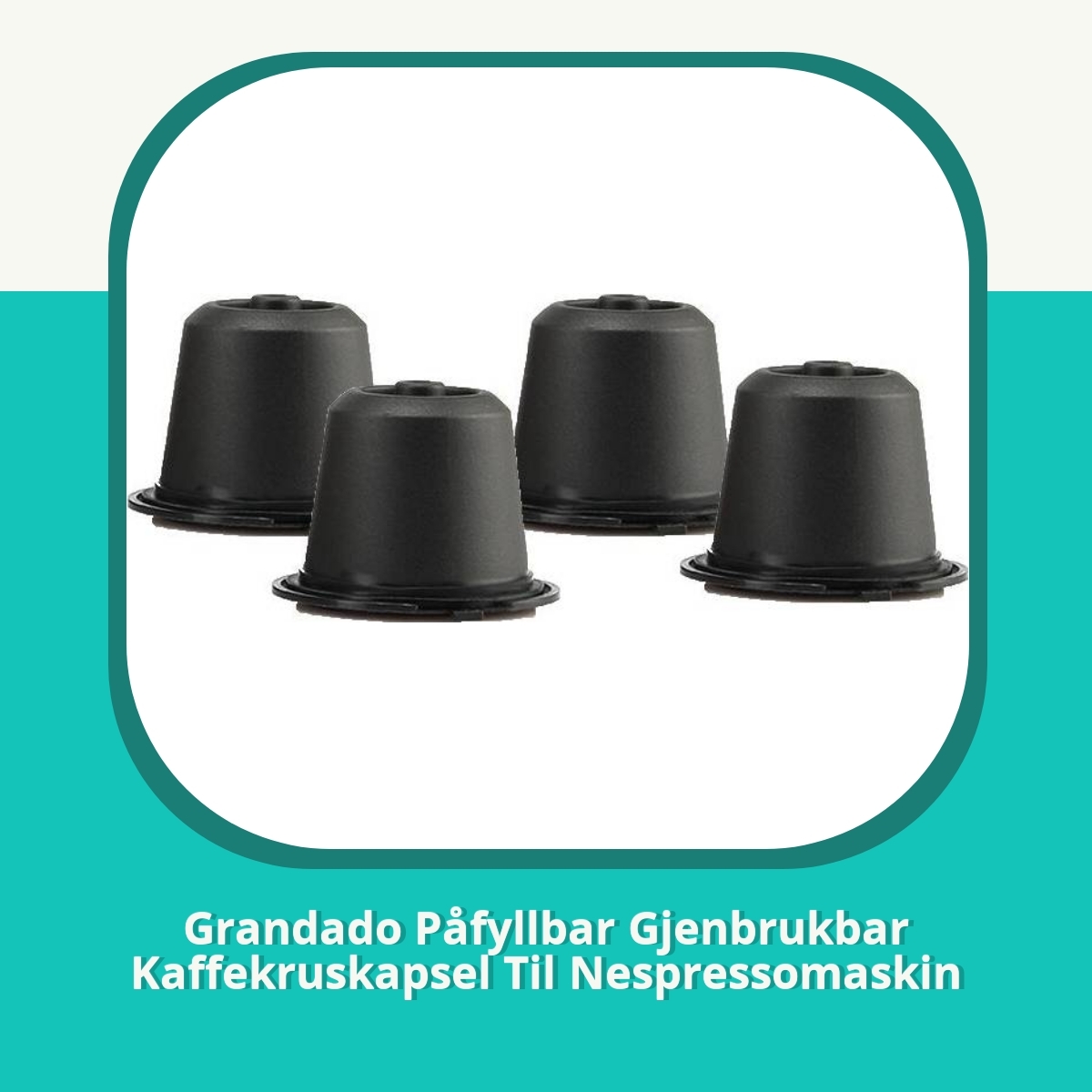 Anmeldelse af Grandado Påfyllbar Gjenbrukbar Kaffekruskapsel Til Nespressomaskin