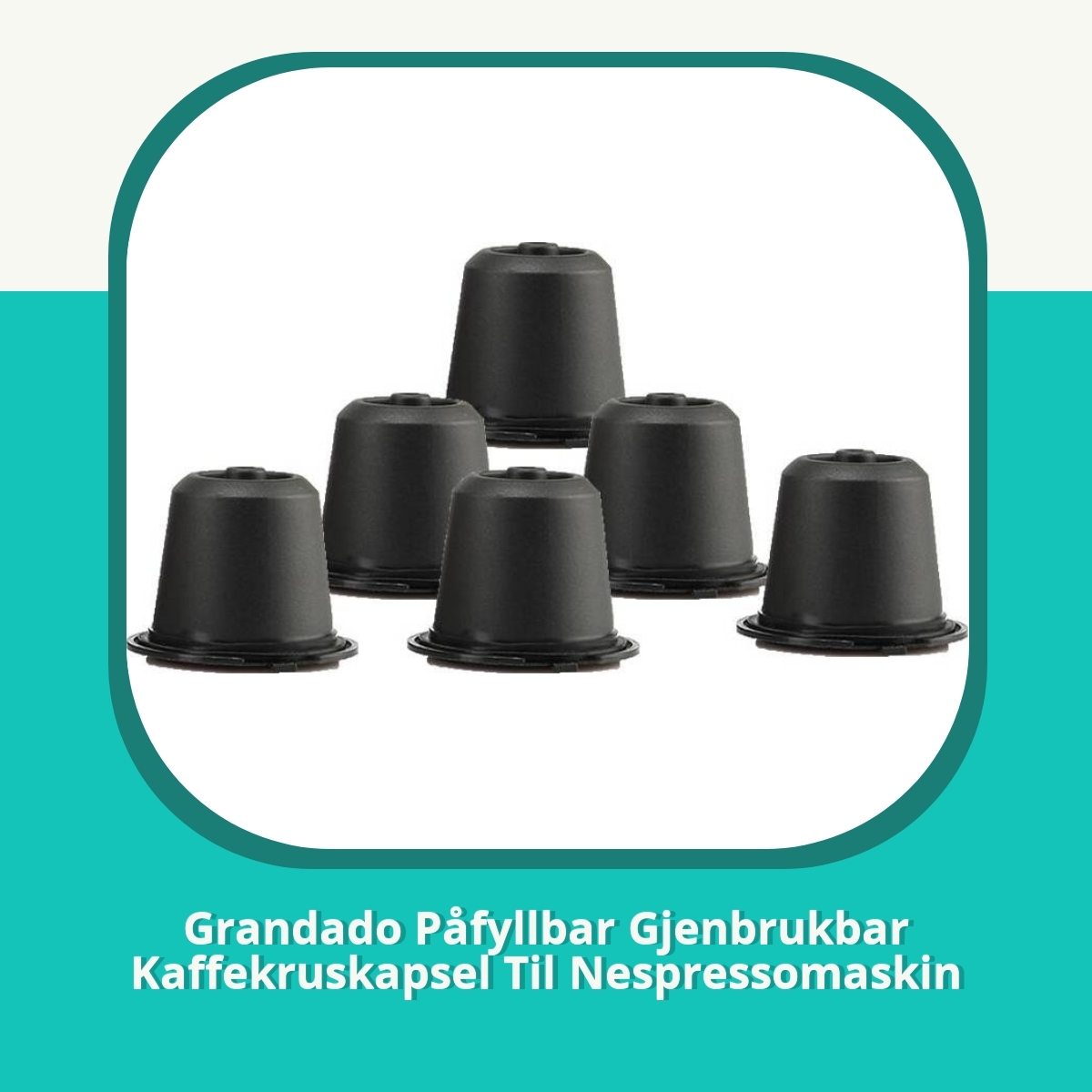 Anmeldelse af Grandado Påfyllbar Gjenbrukbar Kaffekruskapsel Til Nespressomaskin