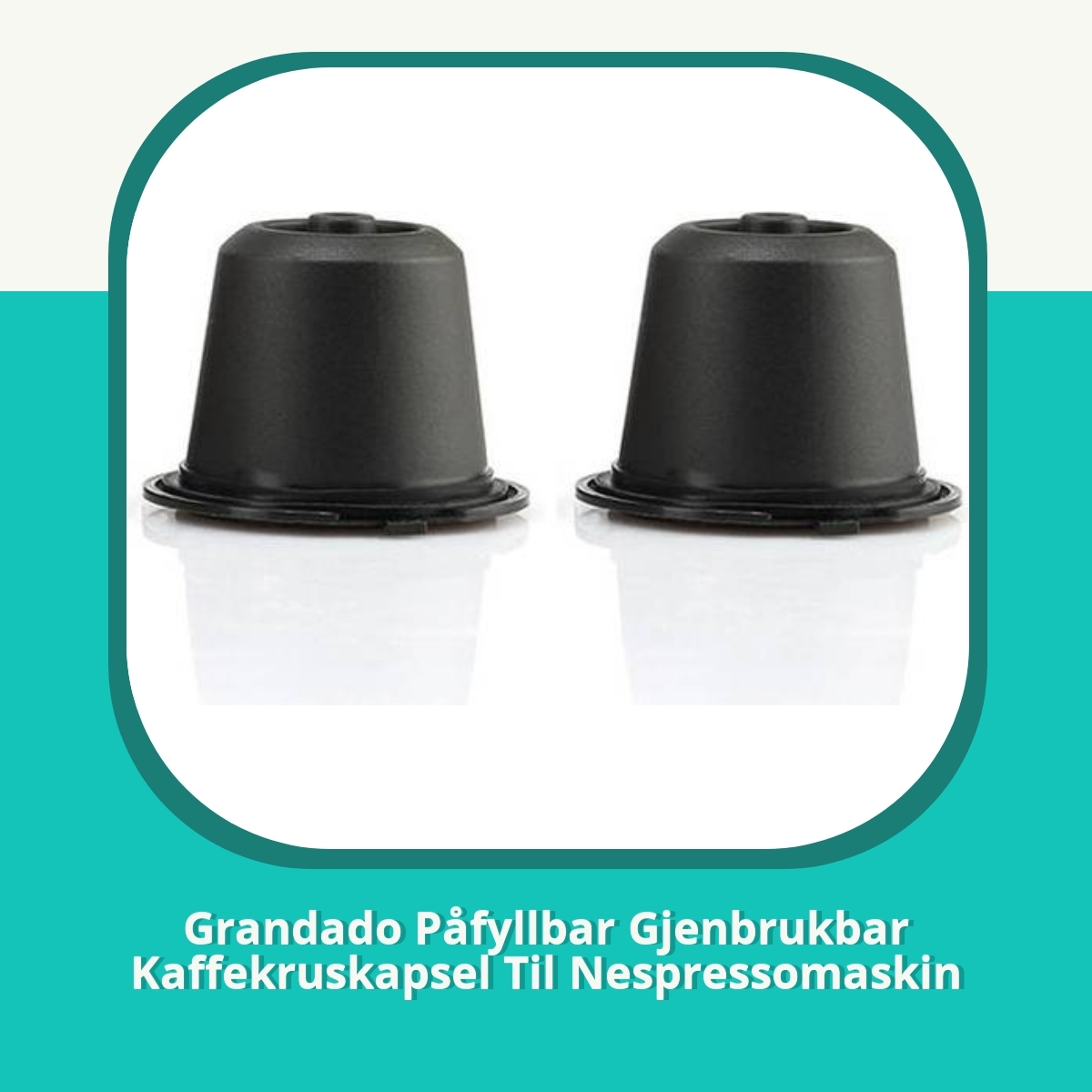 Anmeldelse af Grandado Påfyllbar Gjenbrukbar Kaffekruskapsel Til Nespressomaskin