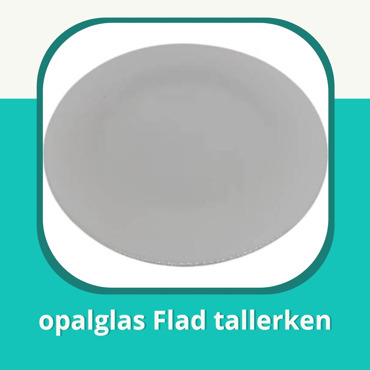 Anmeldelse af opalglas Flad tallerken
