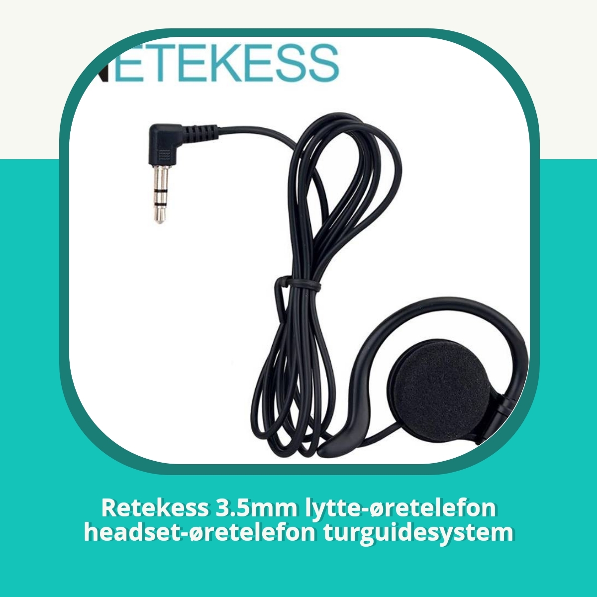 Anmeldelse af Retekess 3.5mm lytte-øretelefon headset-øretelefon turguidesystem