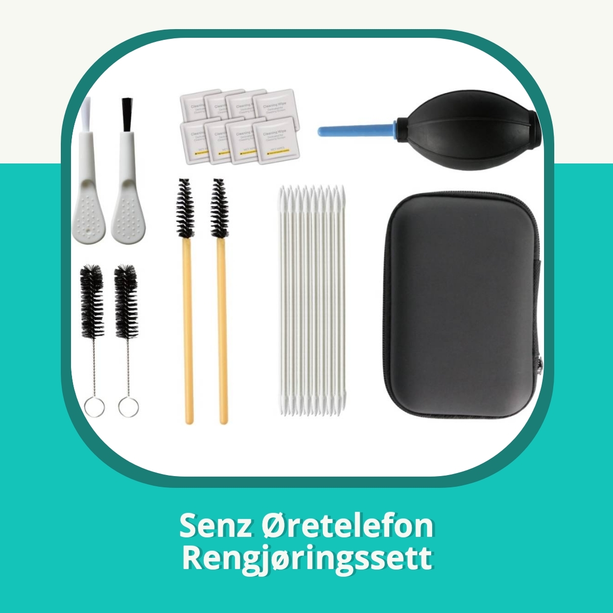 Anmeldelse Senz Øretelefon Rengjøringssett