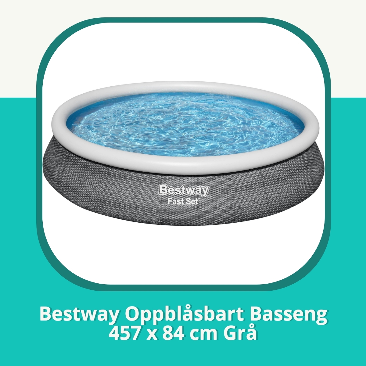 Anmeldelse af Bestway Oppblåsbart Basseng 457 x 84 cm Grå
