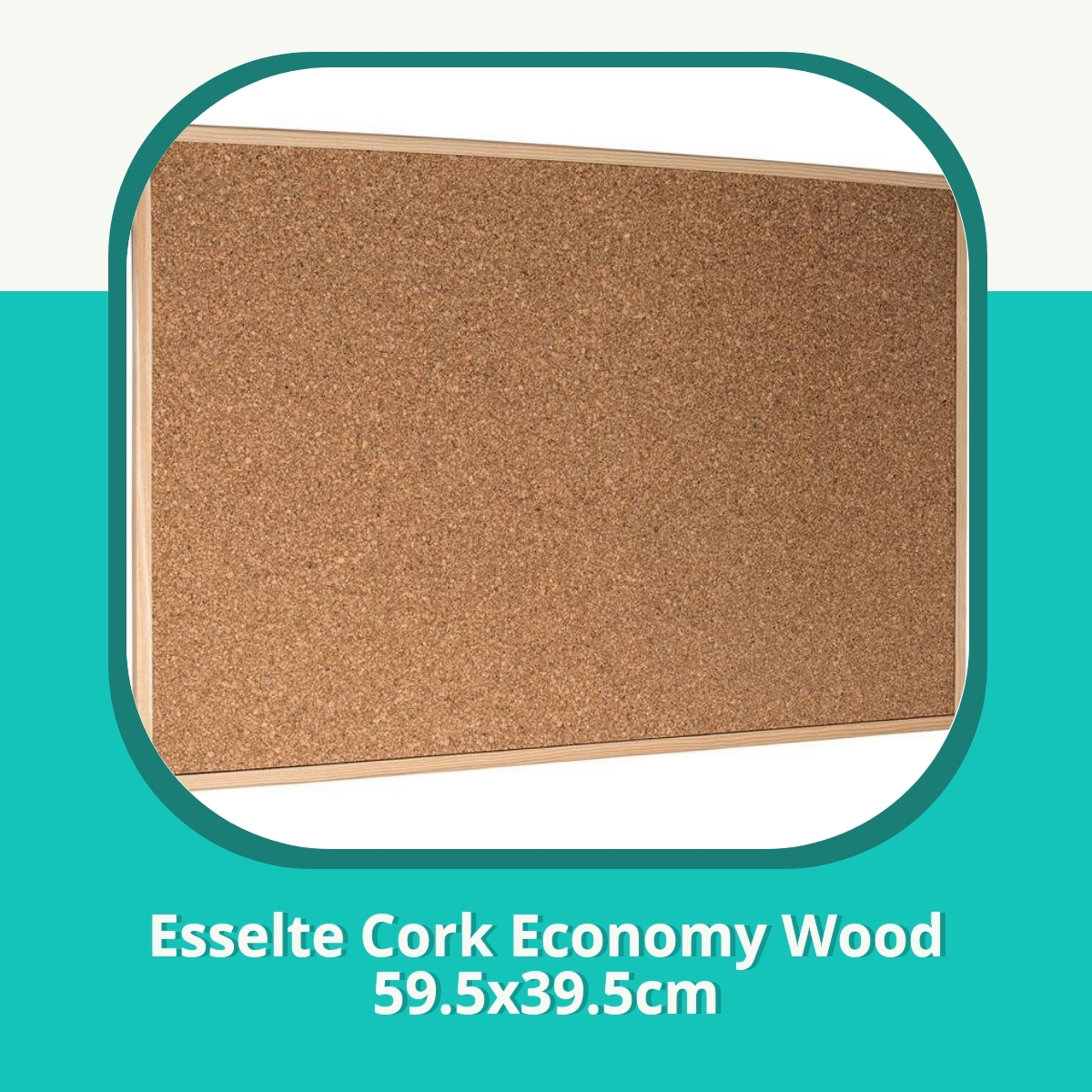 Anmeldelse Esselte Cork Economy Wood 59.5x39.5cm