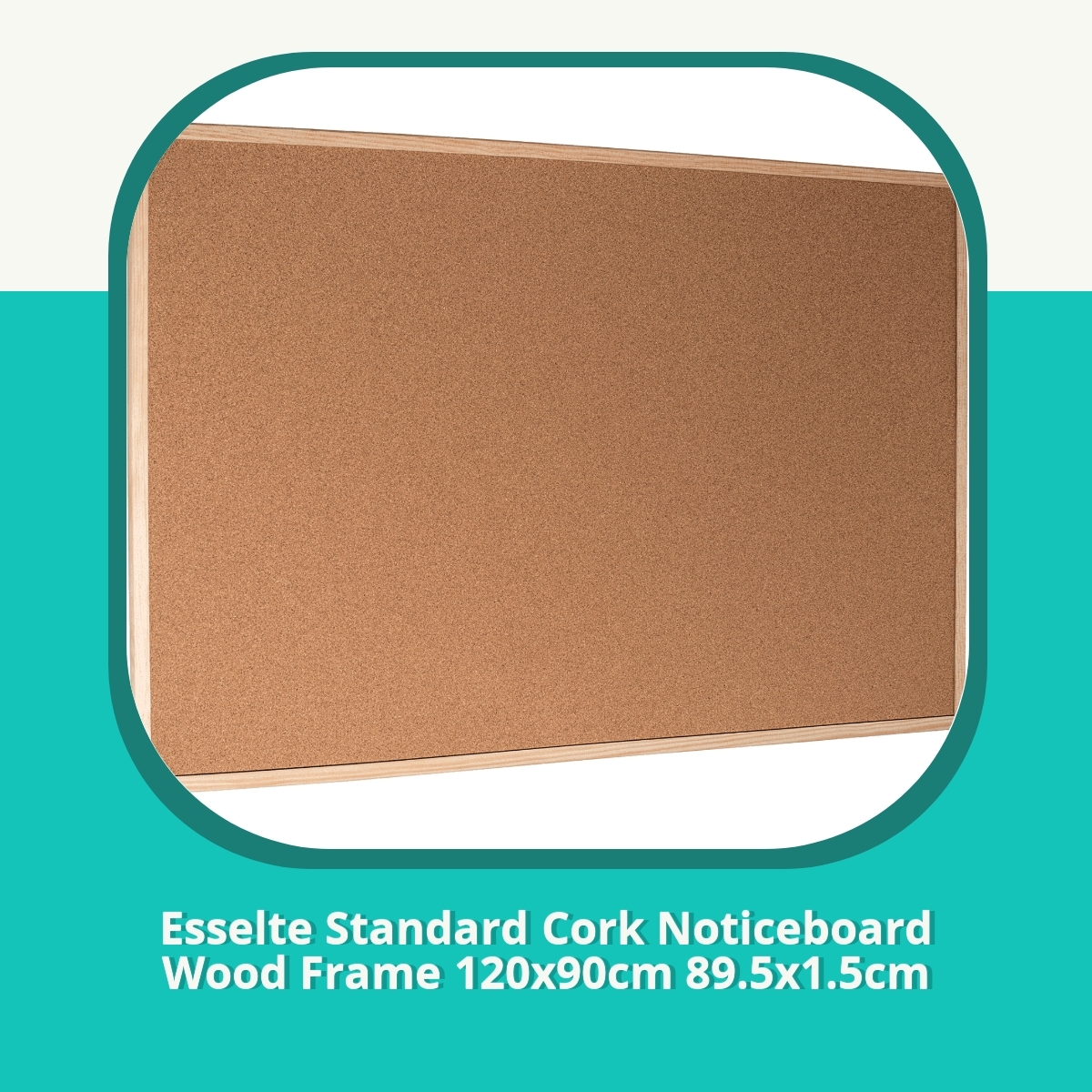 Anmeldelse af Esselte Standard Cork Noticeboard Wood Frame 120x90cm 89.5x1.5cm