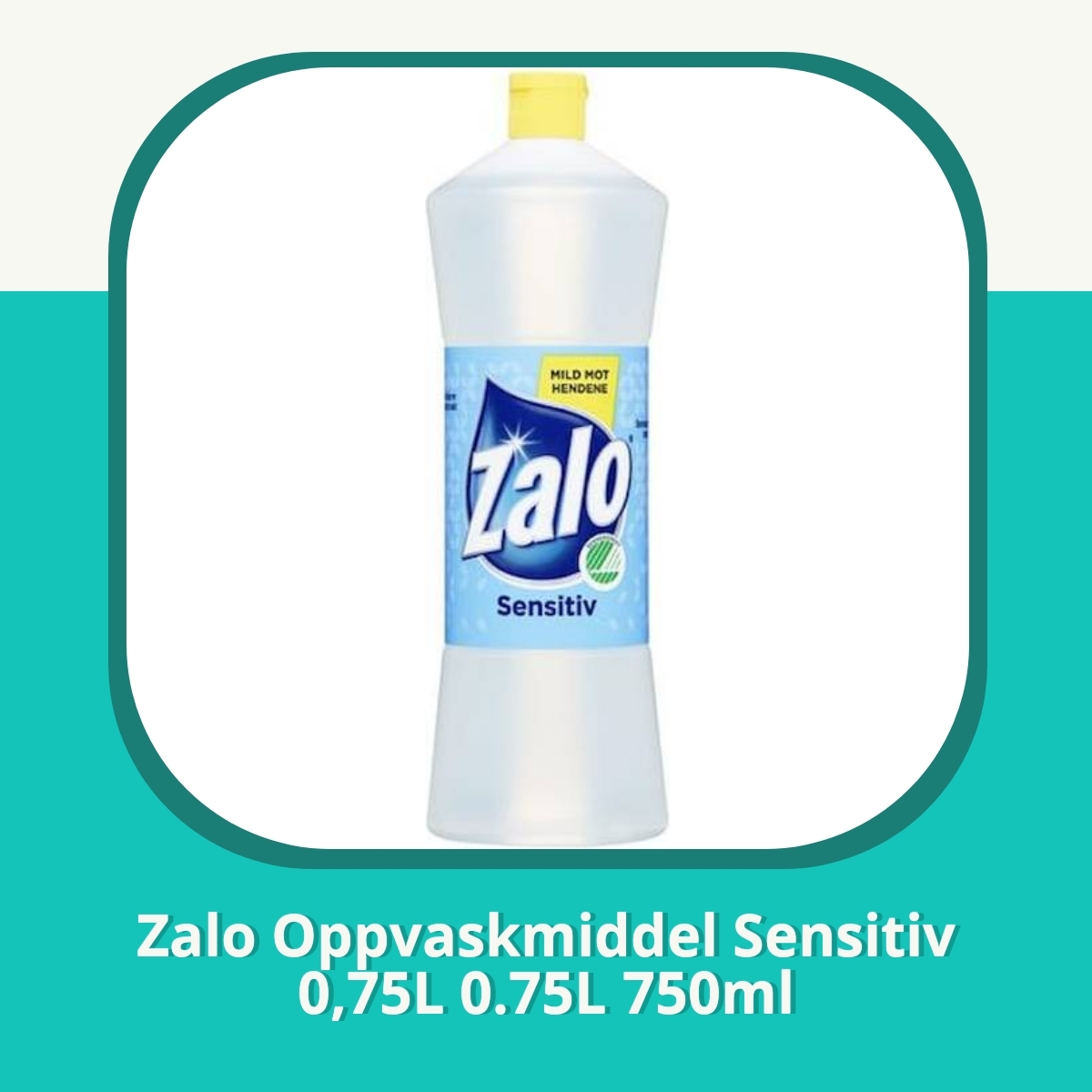 Anmeldelse Zalo Oppvaskmiddel Sensitiv 0,75L 0.75L 750ml